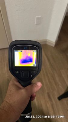 Performing testing for a young family with a 2 week old baby in their apartment