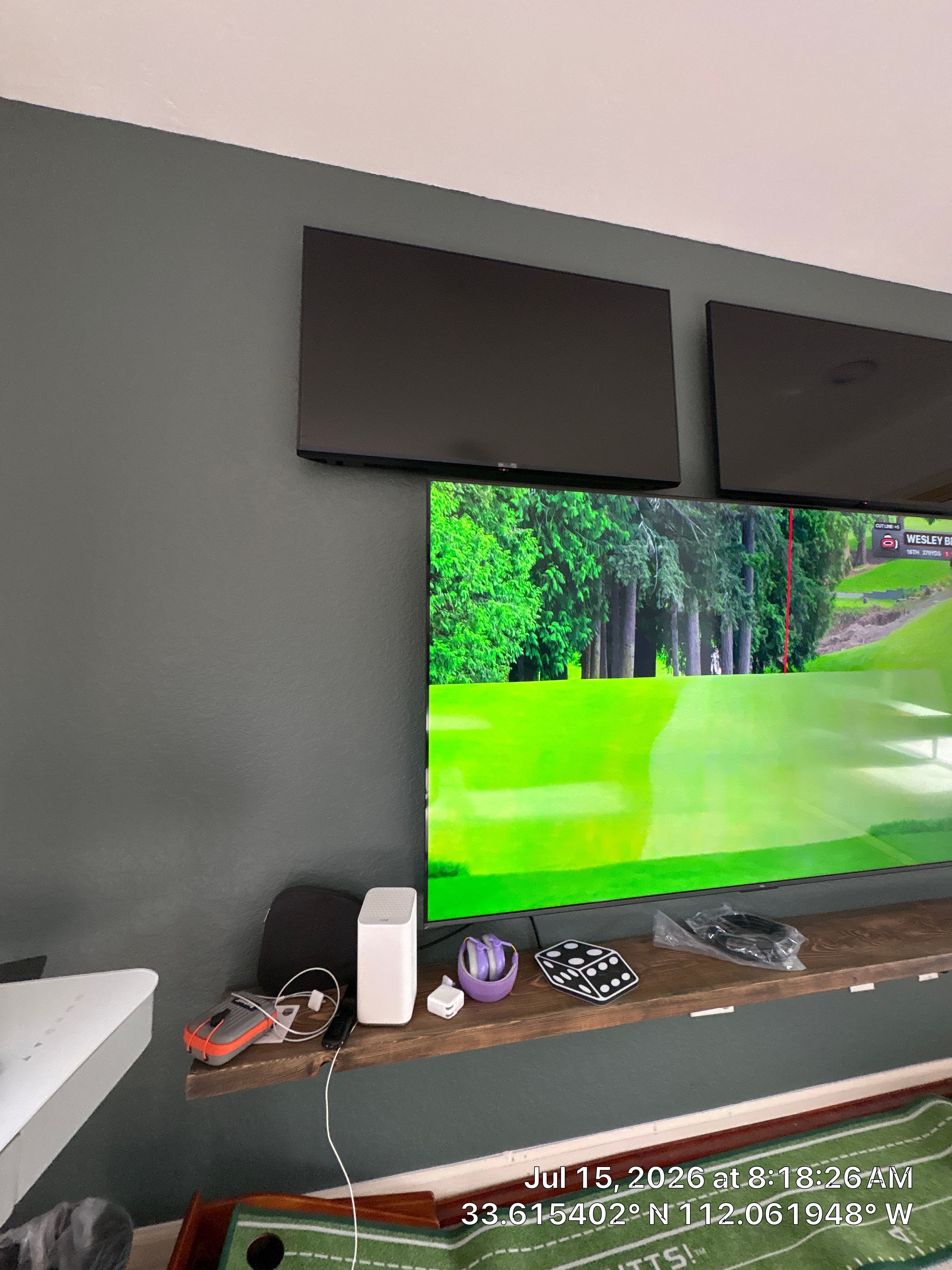 Modern Home Office and Indoor Putting Green Setup in Phoenix by CompanyCam Sales Demo
