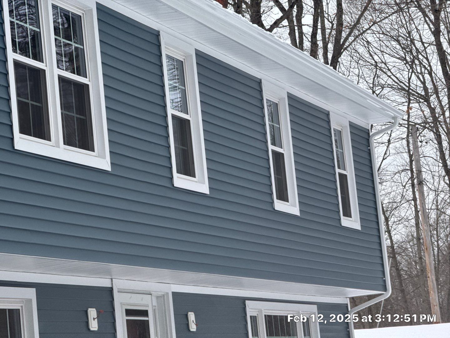 Siding Installation using CertainTeed Mainstreet Vinyl Siding - Pacific Blue by A Plus Exterior