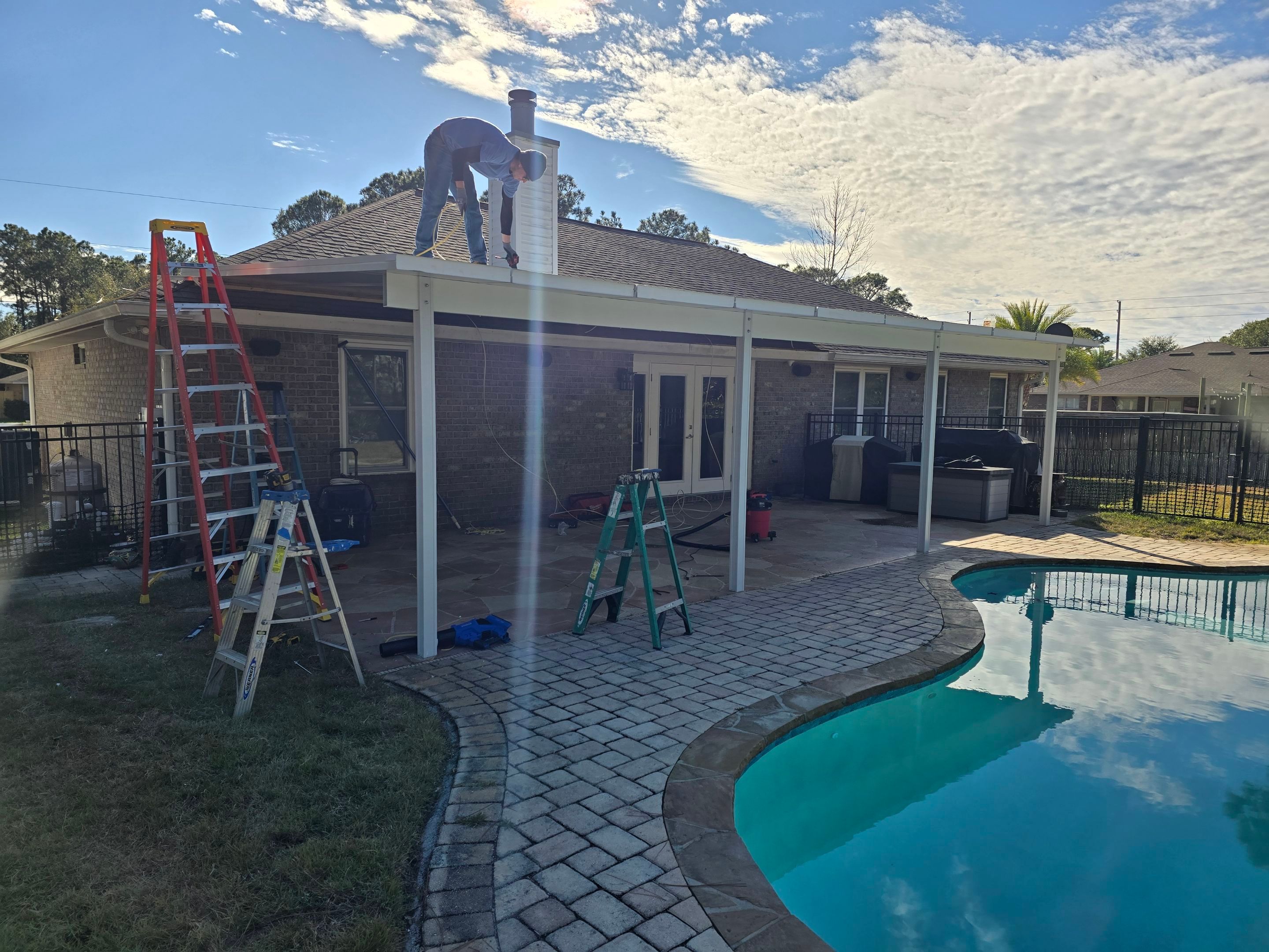 Navarre Poolside Patio Cover by Titan Sunrooms