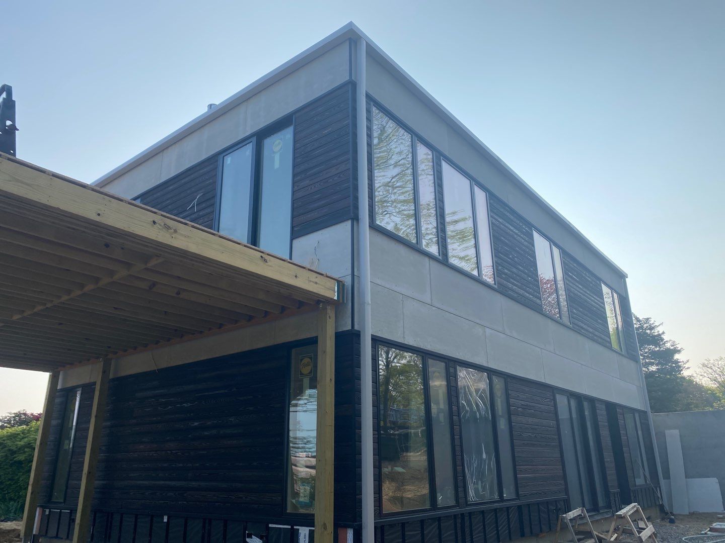 Gutter Installation using Custom 6x6 Fiberglass Gutter in Falmouth, MA by Gutter Pro Enterprises