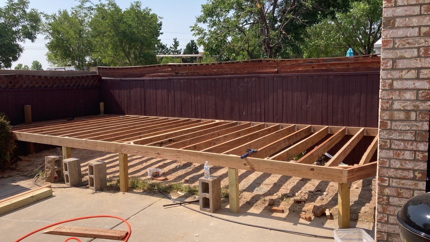 Deck Installation using Trex by Rio Grande Building & Storage