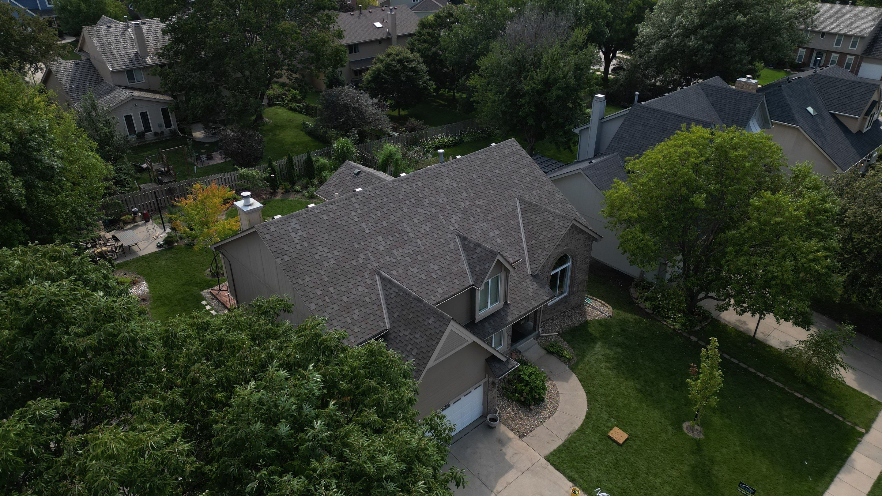 Residential Roofing Installation using IKO ArmourShake in Chalet Wood by Lightning Exteriors
