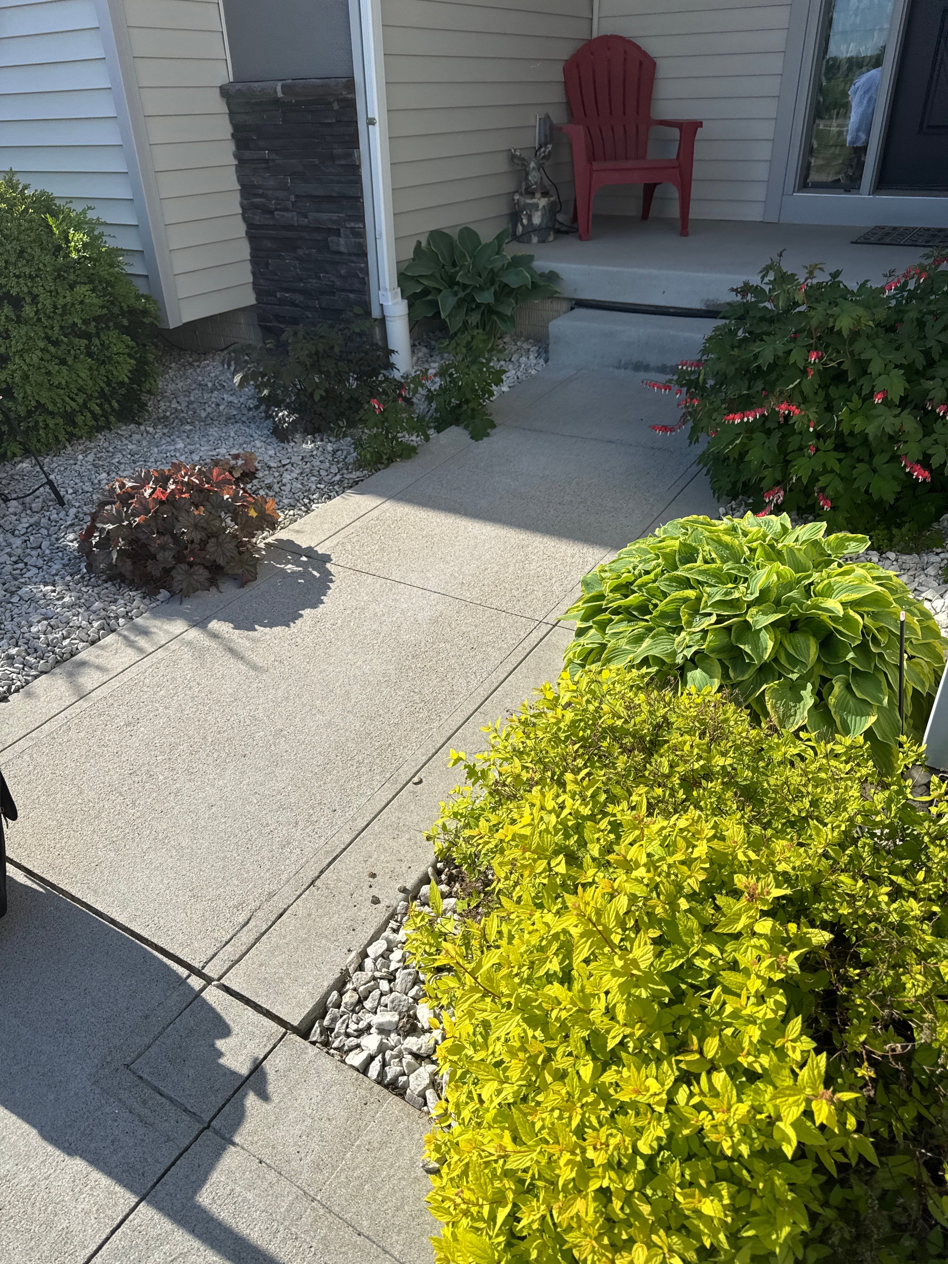 Residential Garage and Front Entry Concrete Coating in Nevada, Iowa by Revival Concrete Coatings