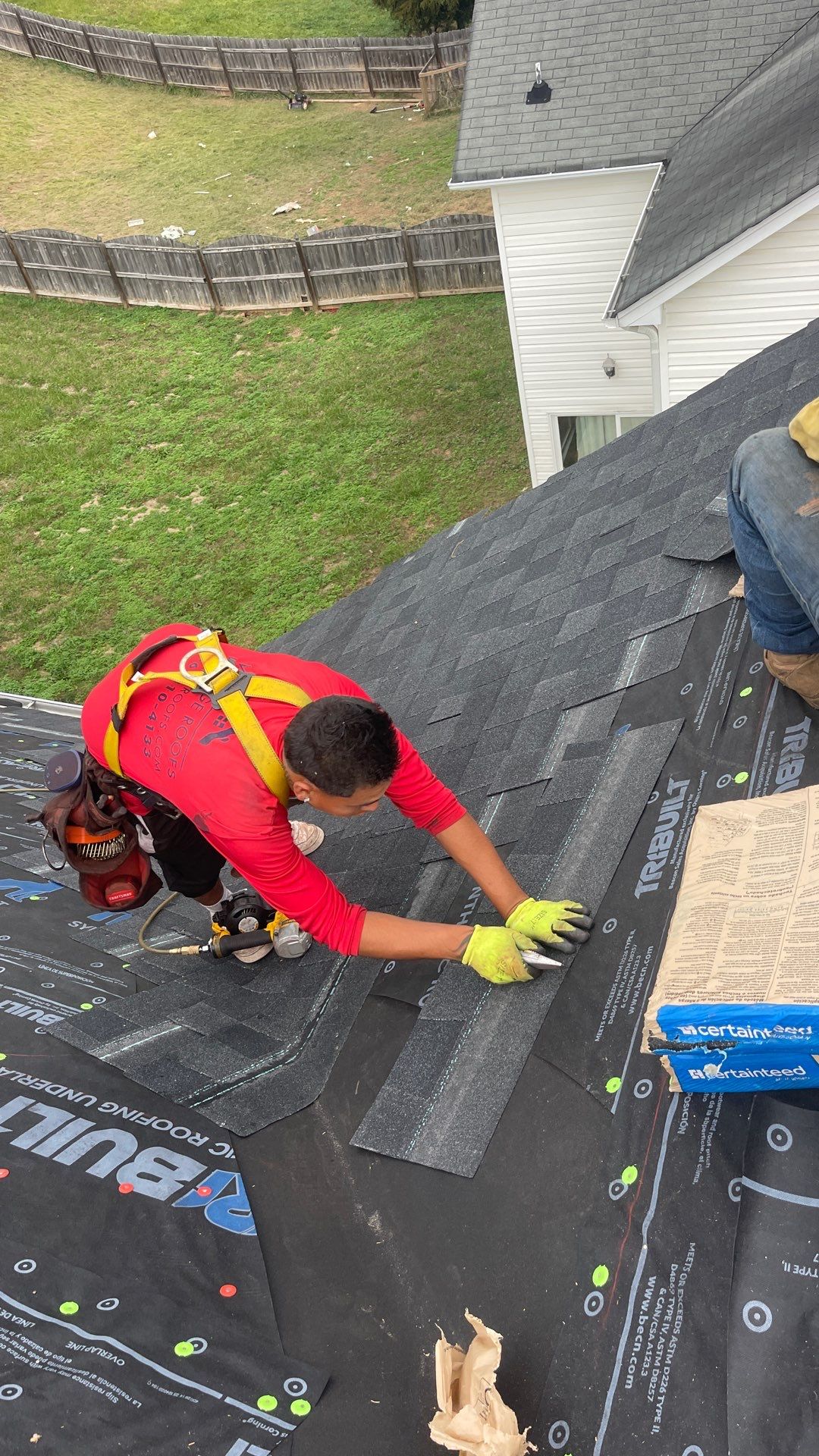 Roof replacement by wind damage by Just Brilliant Restoration JBR