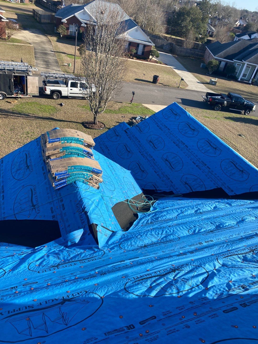 Residential Roofing Installation using Roof Replacement by American Roofing & Construction LLC