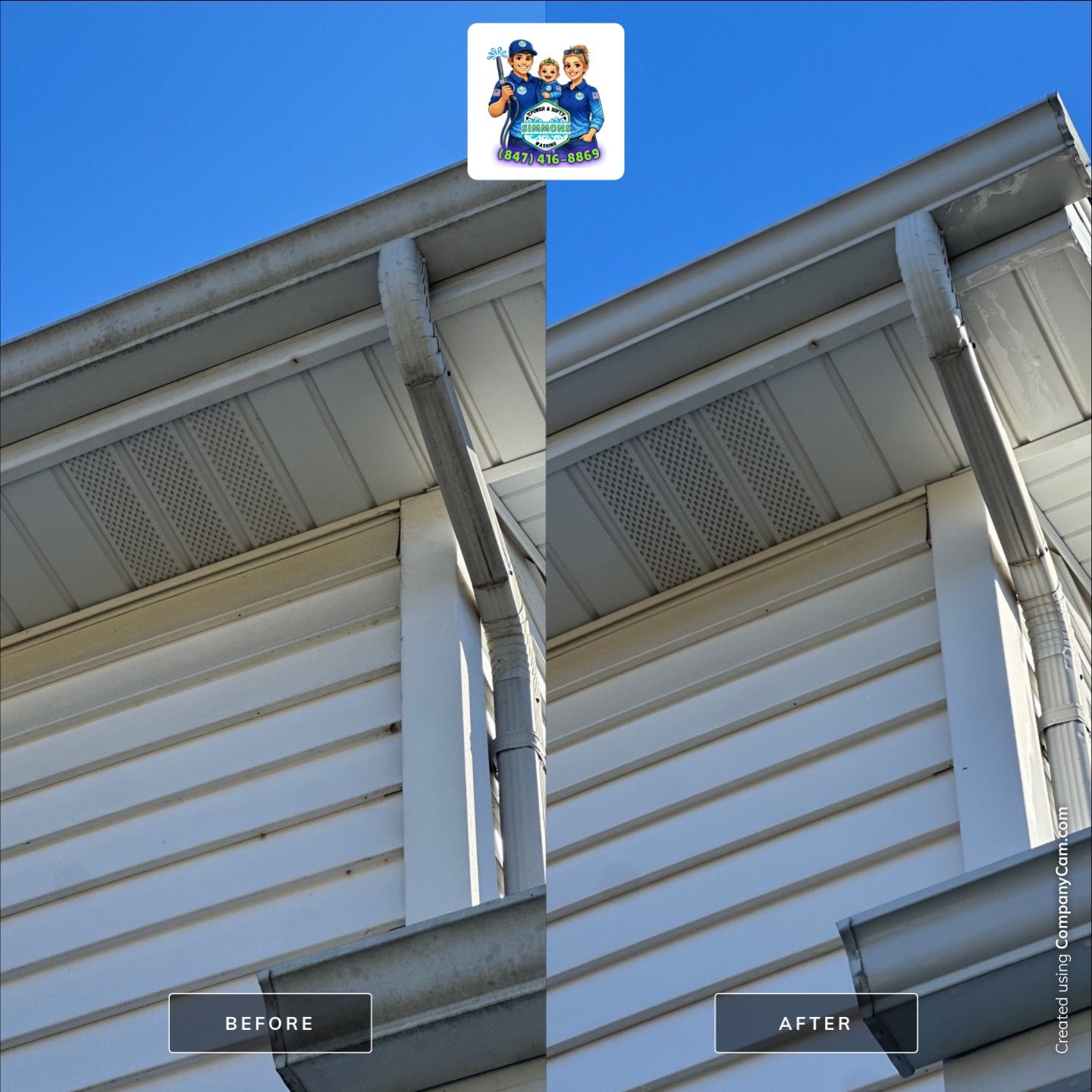 Project in Lindenhurst by Simmons Power & Soft Washing