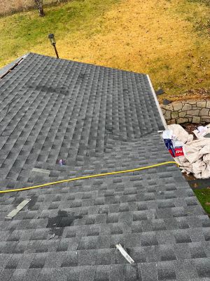 Residential Roofing Installation using GAF Timberline HDZ Charcoal