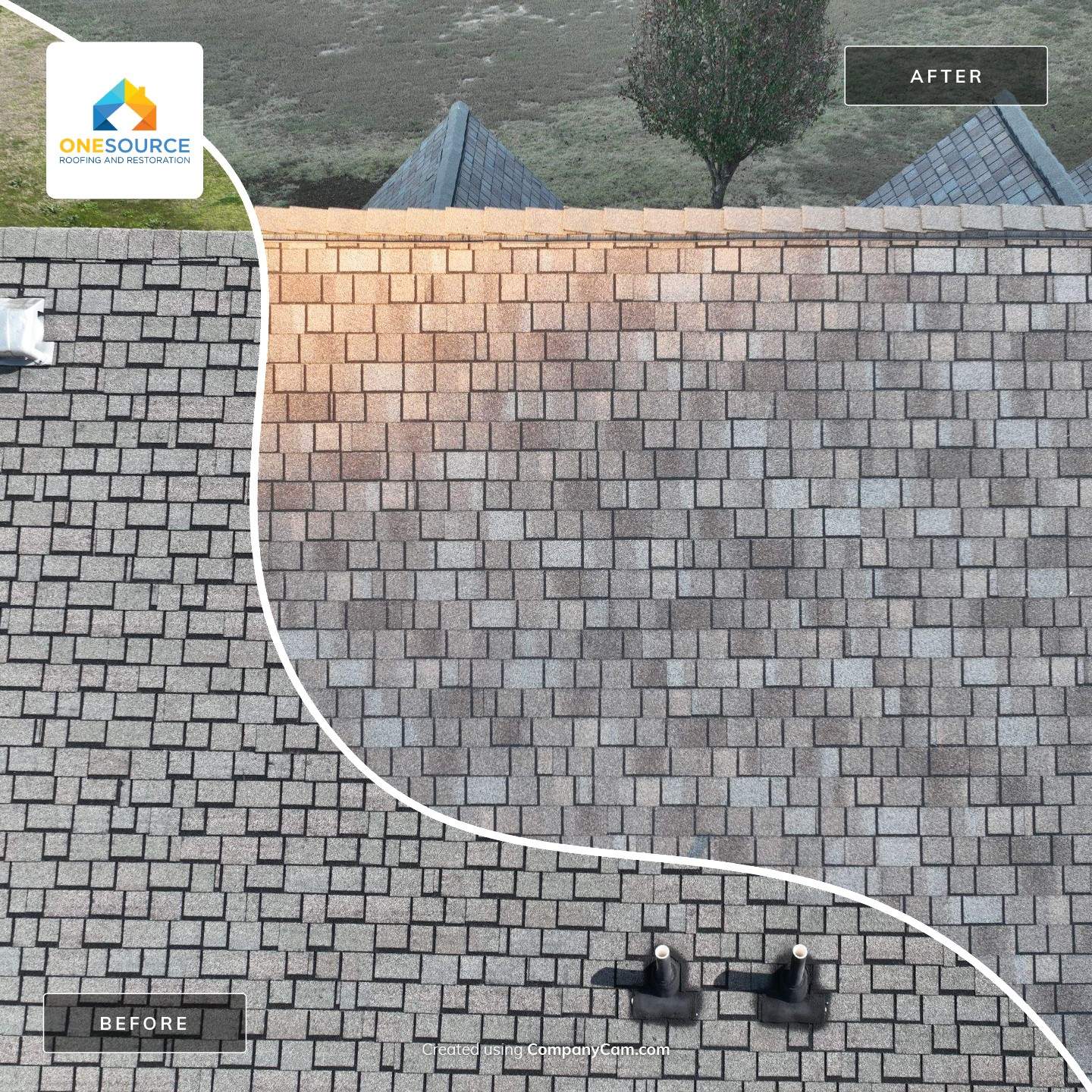Residential Roofing Installation using IKO Royal Estate Harvest Slate by OneSource Roofing and Restoration