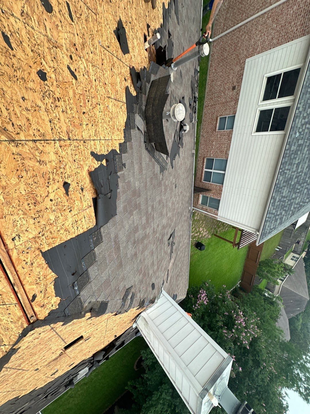 Hail Damage using Owen's Corning Duration (Lifetime) Shingles by Roof Repair Company