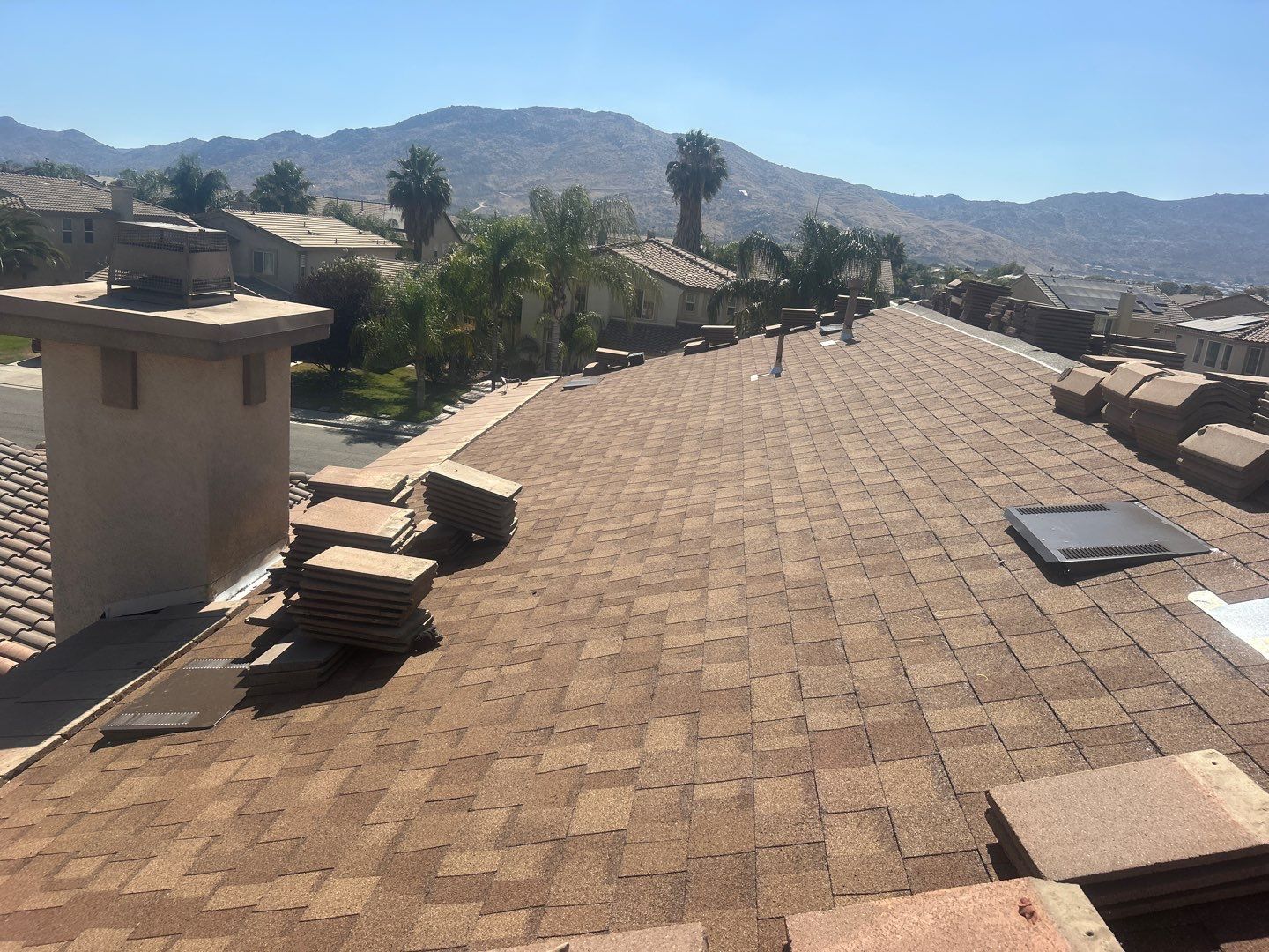 Complete Concrete Tile Roof Replacement and Solar Integration in San Jacinto by Reliable Roofing San Diego Inc.