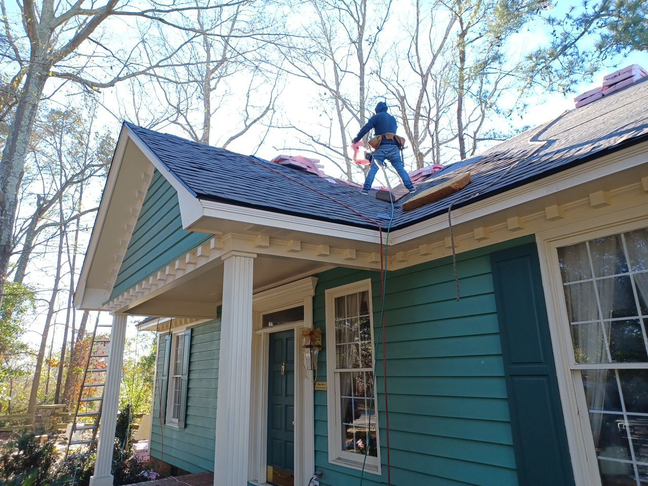 Commercial Roofing Installation using Owens Corning Oakridge Shingles by Indigo State Roofing