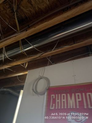 Mead Basement Renovation Featuring Engineered Wood Joists and Electrical