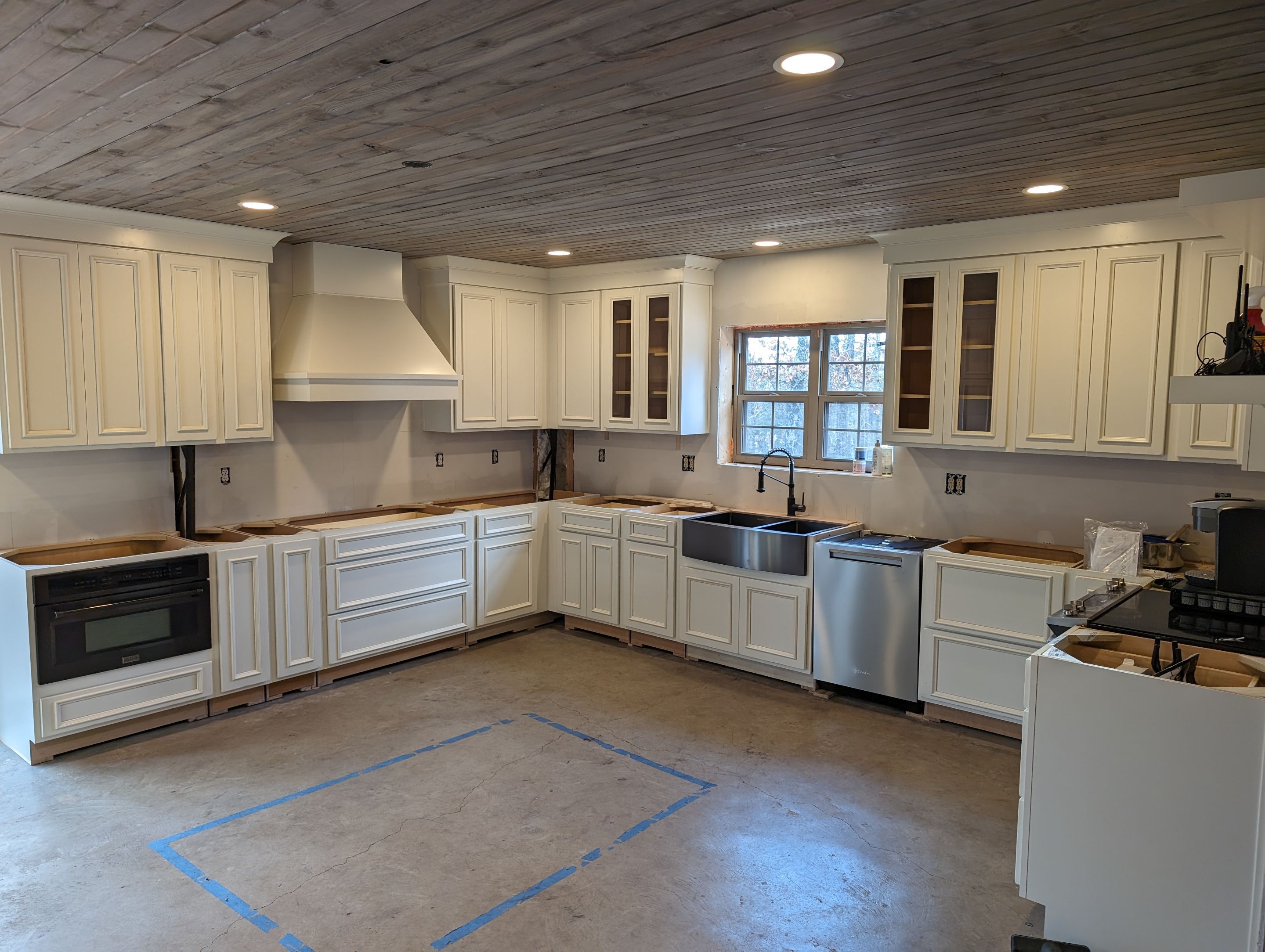 Jones Painted Maple Kitchen by Kitchen Works LLC