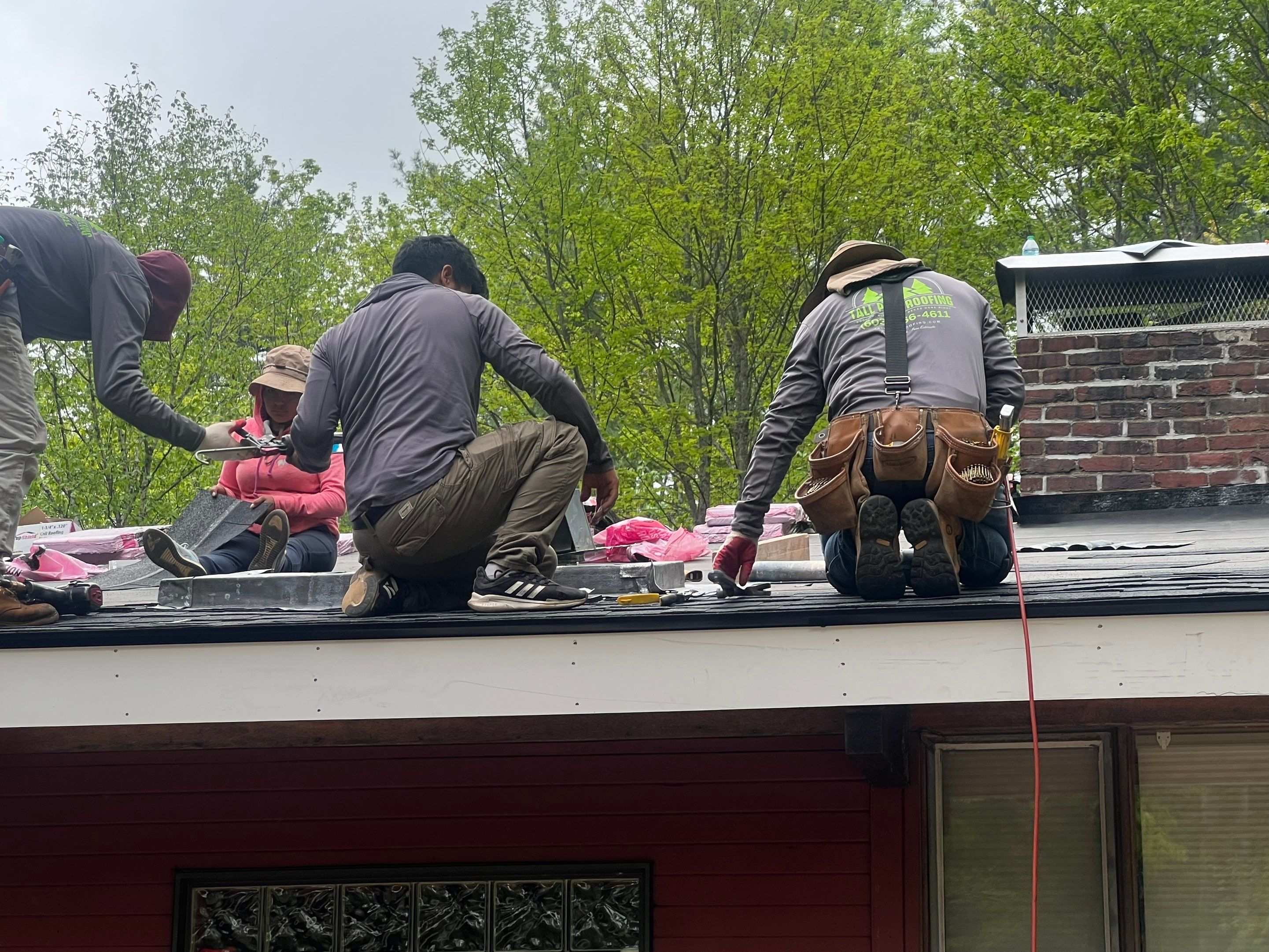 Warm Roof Install On a Deck Home by Tall pine roofing