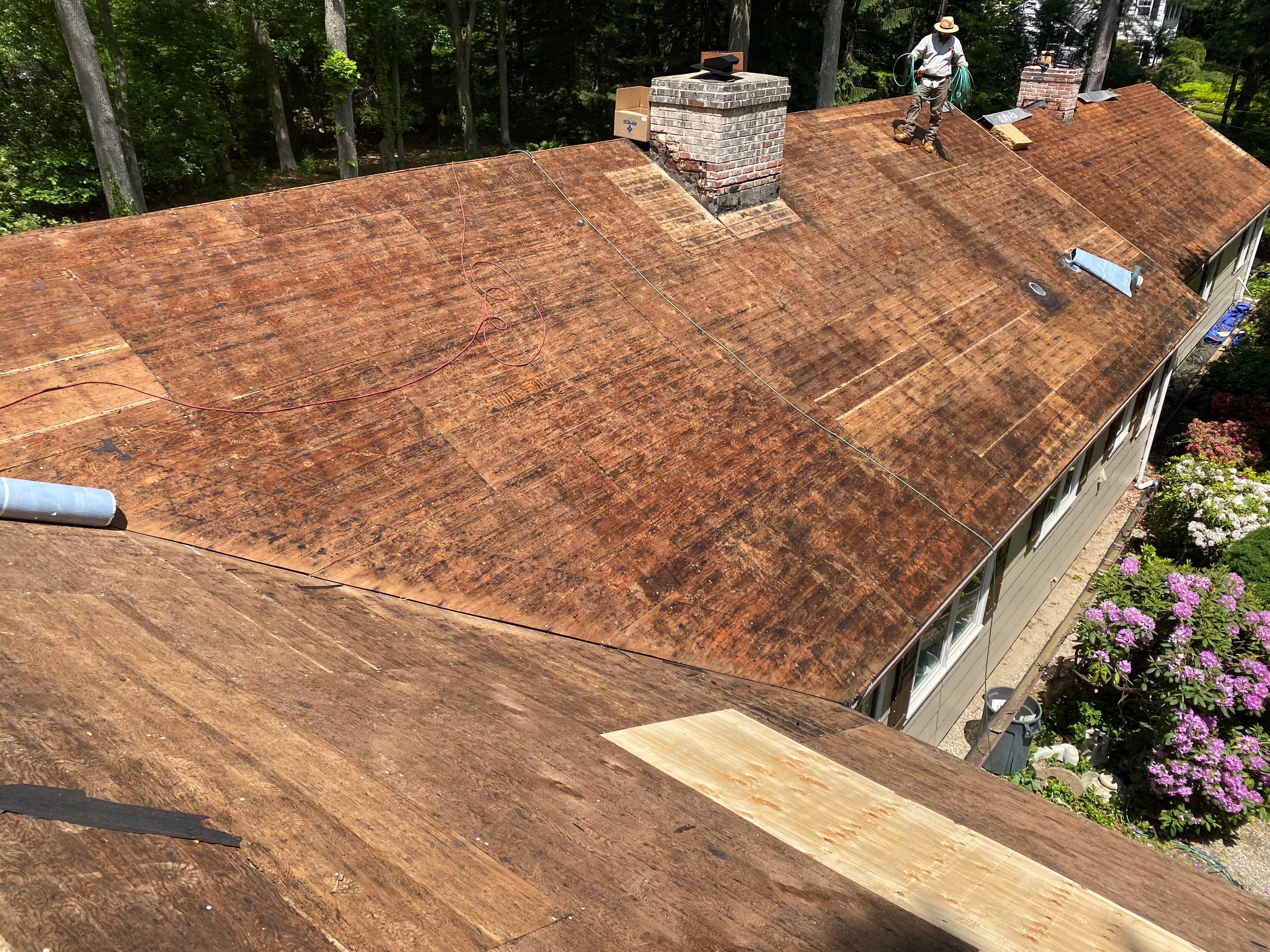 Commercial Roofing Installation using Owens Corning Duration Driftwood by A Plus Exterior