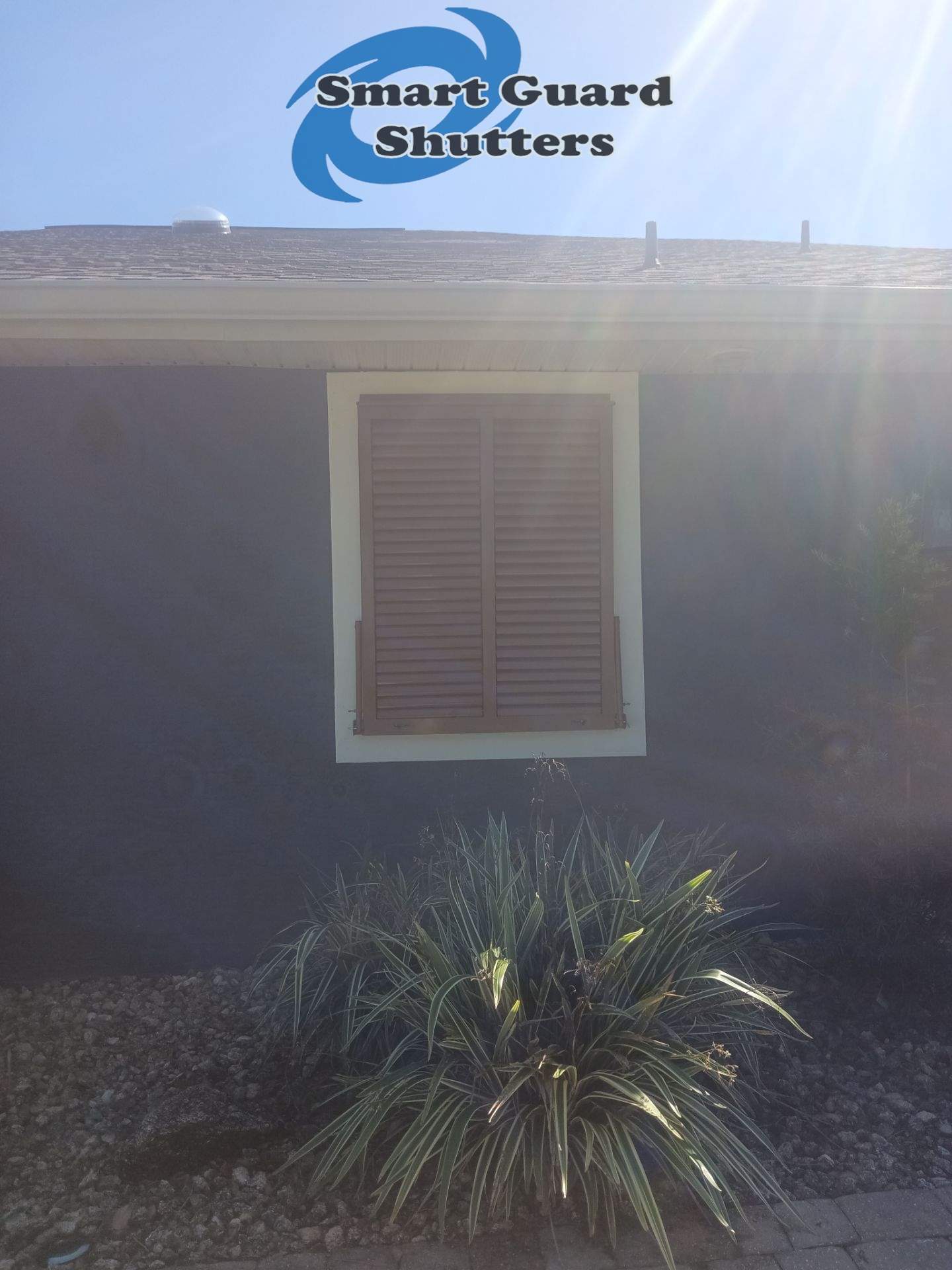 Impact Bahamas in Beige Brown by Smart Guard Shutters