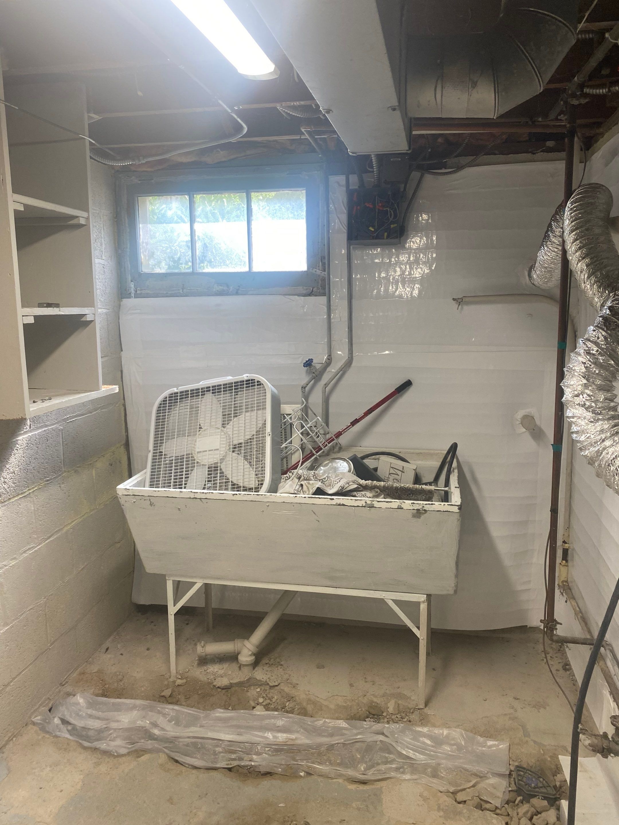 Interior Waterproofing with Steel Beam Reinforcement and Brick Tuckpointing by Toledo Basement Repair