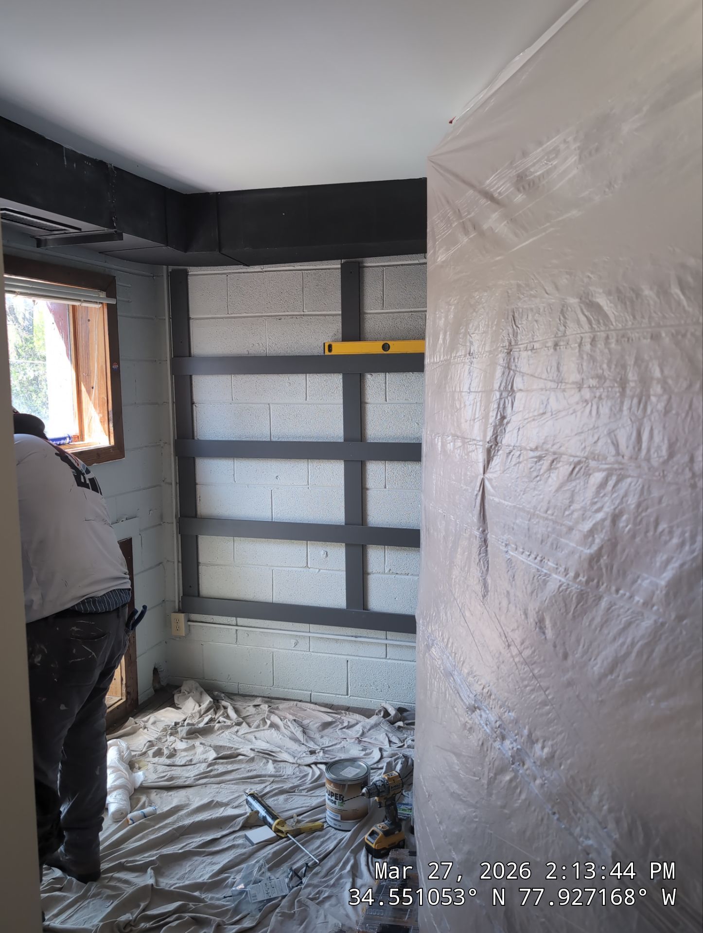 Burgaw Commercial Office Accent Wall Installation by RGR Construction and Roofing, LLC
