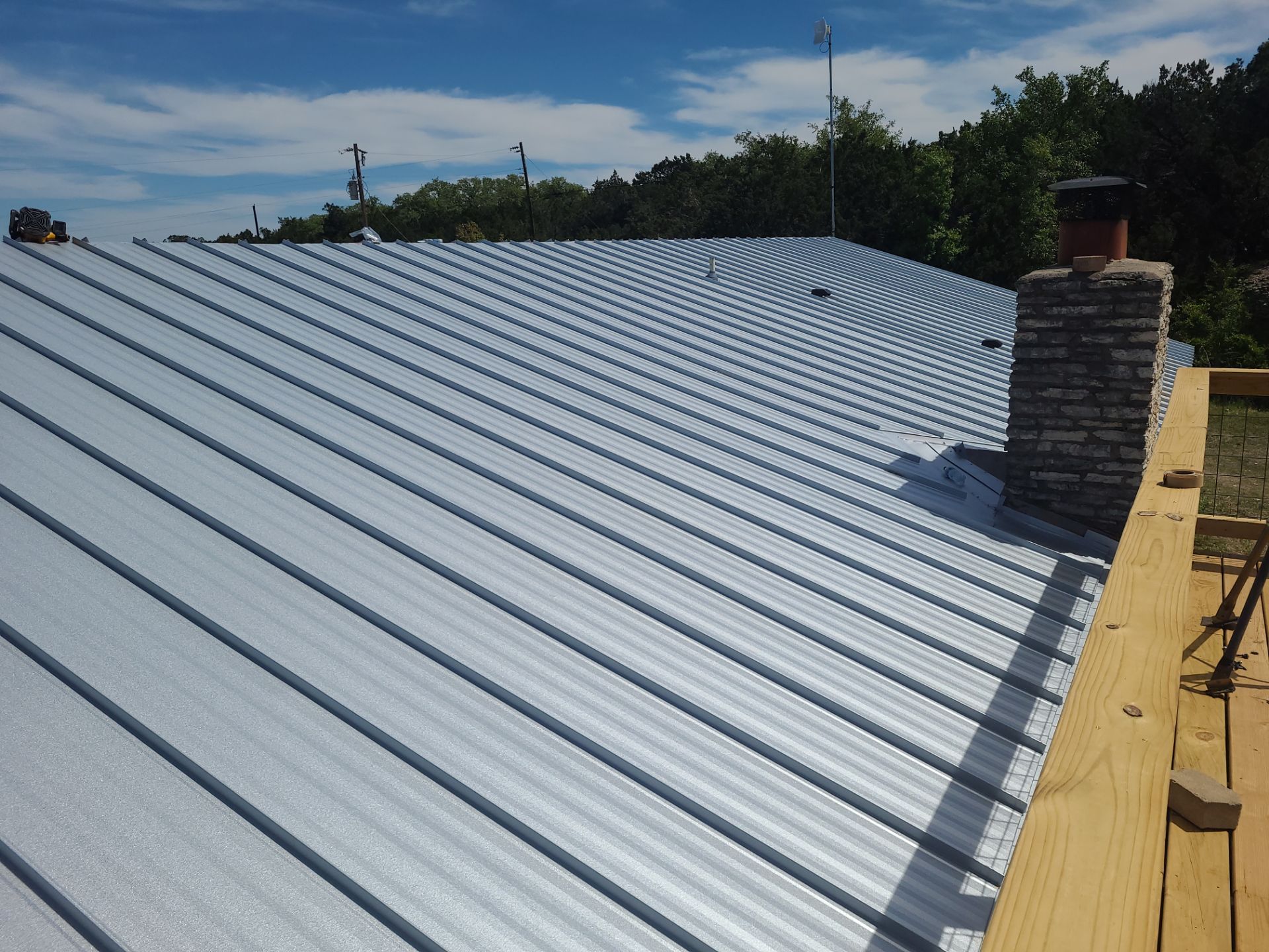 Galvalume Standing Seam offers a 45-year finish warranty! by Oakwood Roofing and Construction, LLC