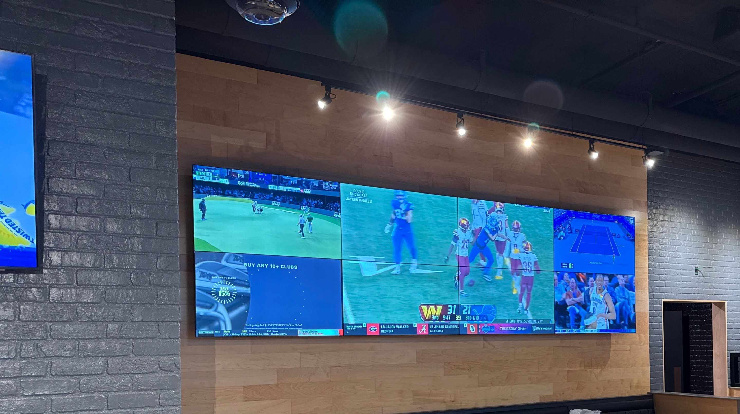 Large Sports Bar AV install by AVSi