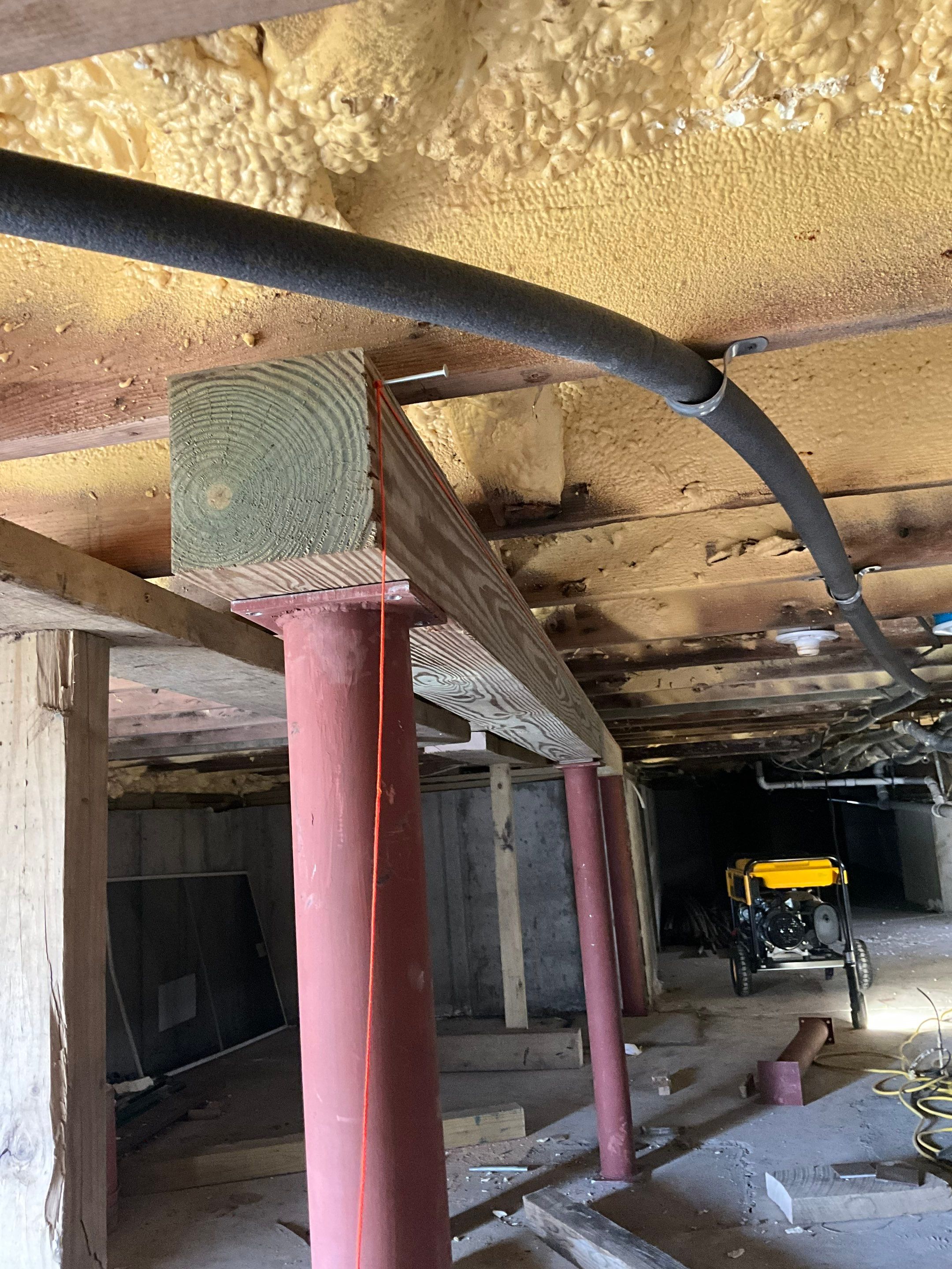 Structural Repair and Sistering of Floor Joists by A.M. Shield Waterproofing, Corp.