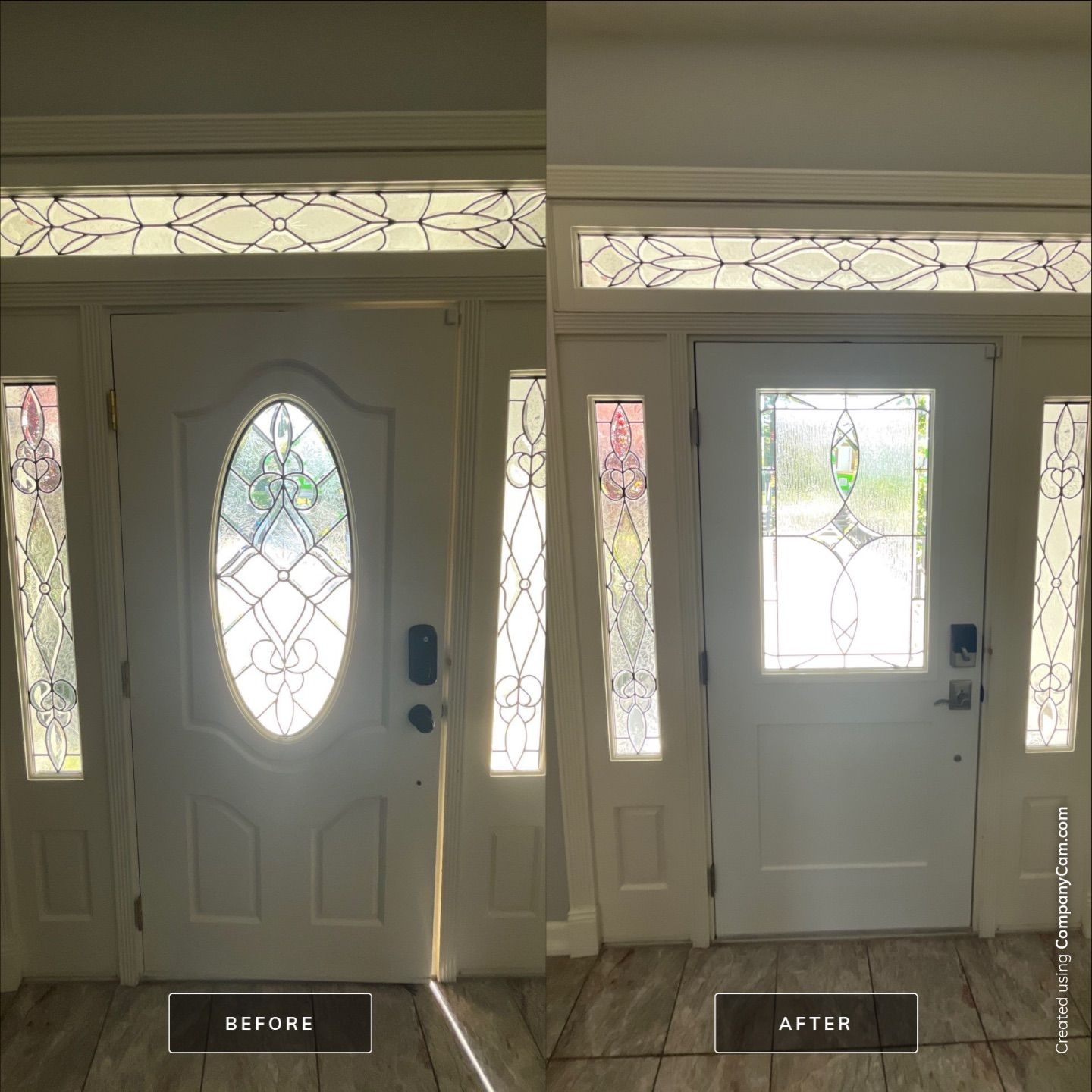 Split finish Entry Door by HomeStory Doors