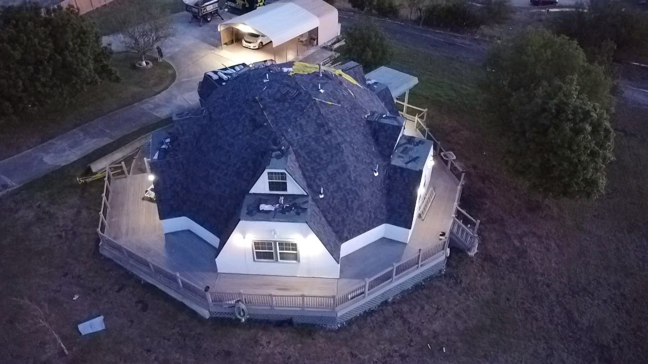 Project in Converse by Bison Roofing  
