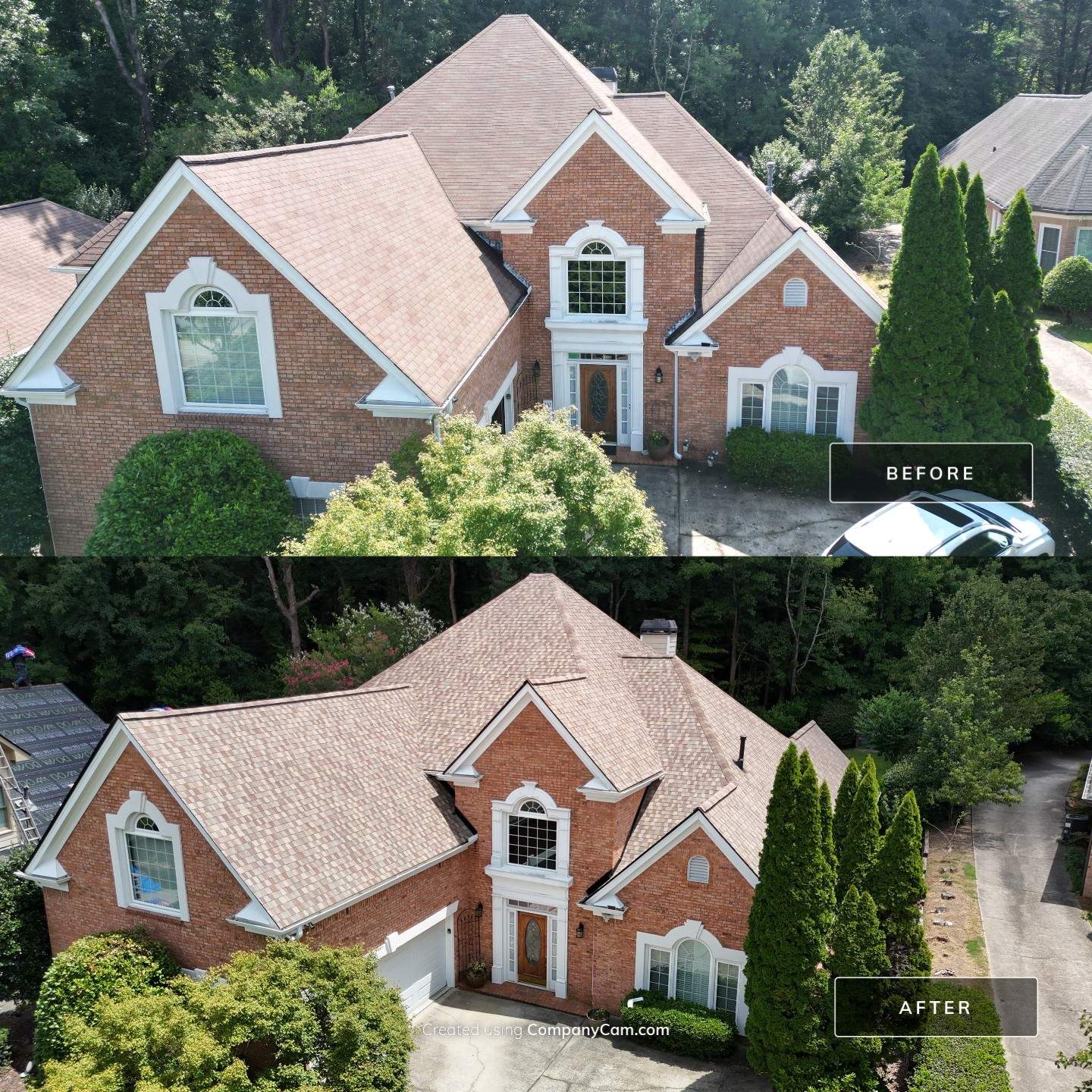 Dunwoody Mill Ct Roof & Chimney Cap Replacement  by Dom Roofing & Restoration
