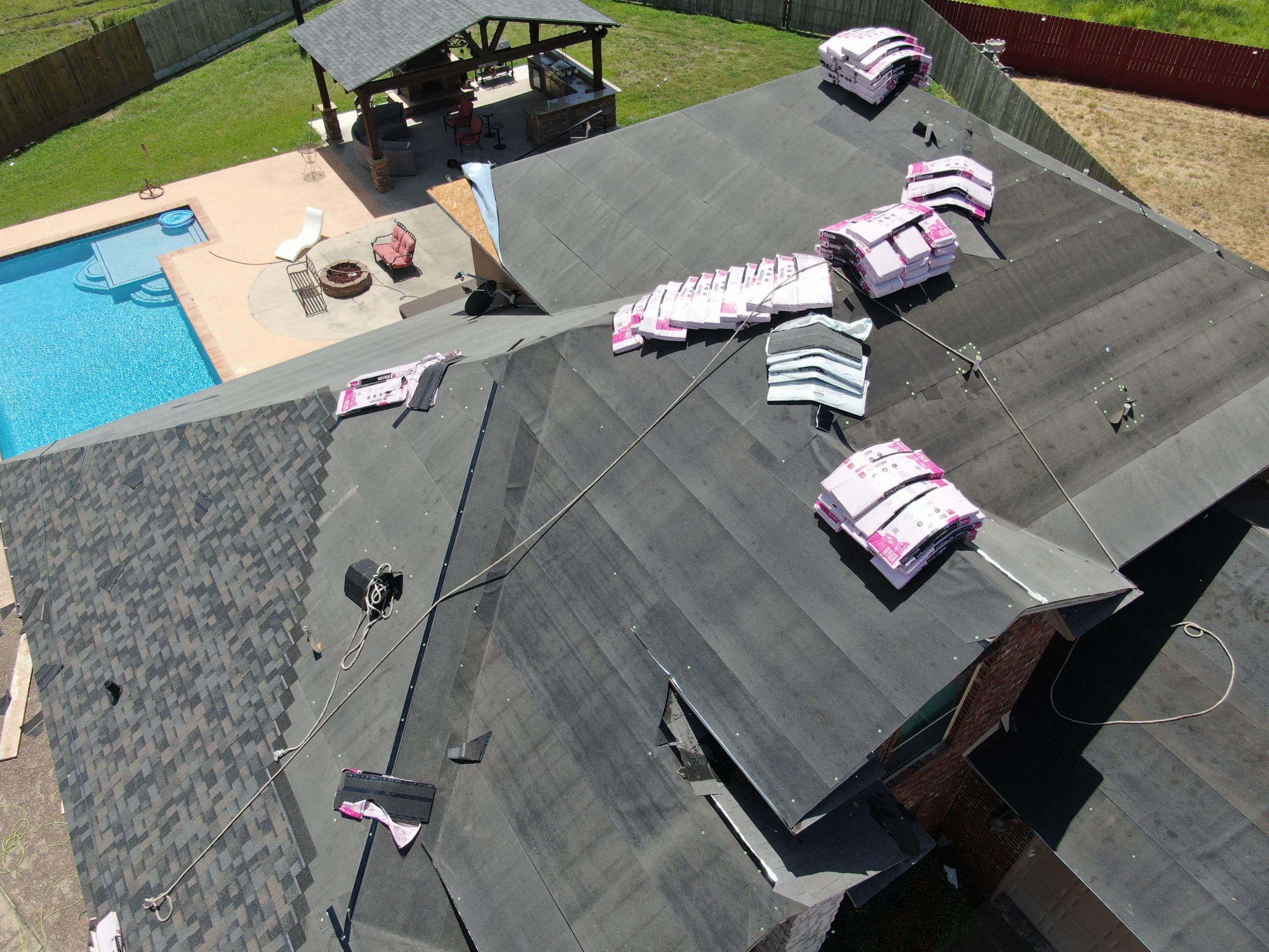 Flashing Stucco above the Roof by Bayfront Roofing and Construction