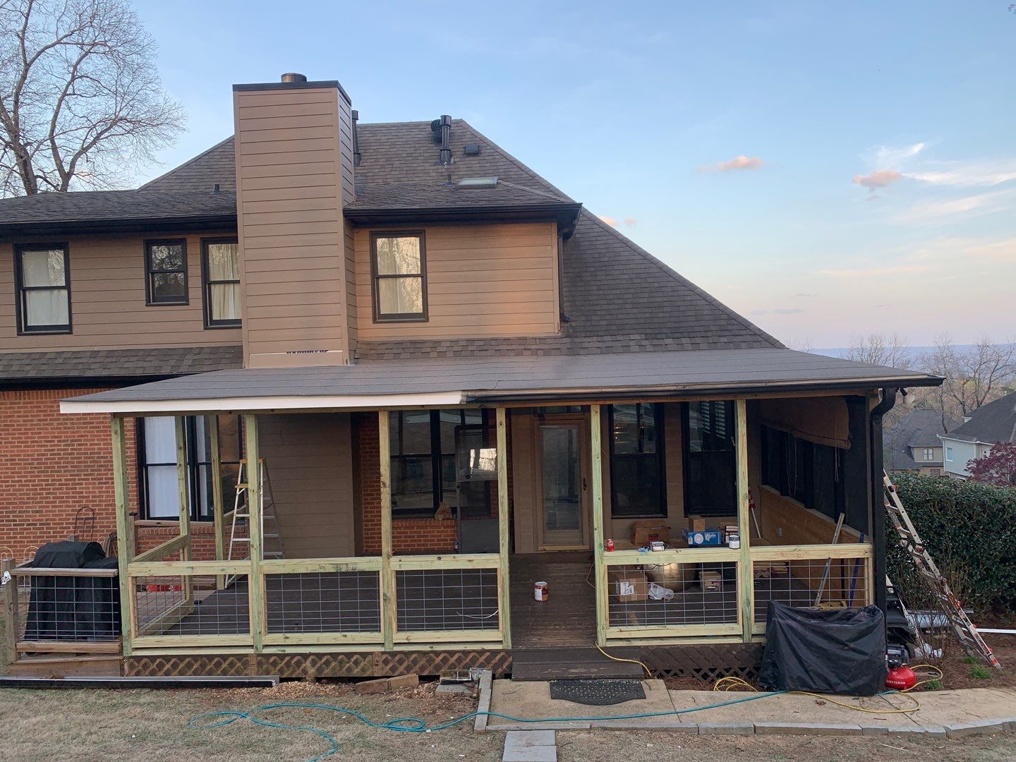 Lake Crest Circle - Roof and Deck Installation  by Pillar and Pine