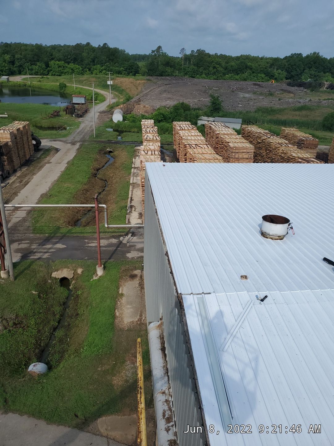 Commercial Roofing Installation using Aluminum Roofing panels by Hostetler Roofing