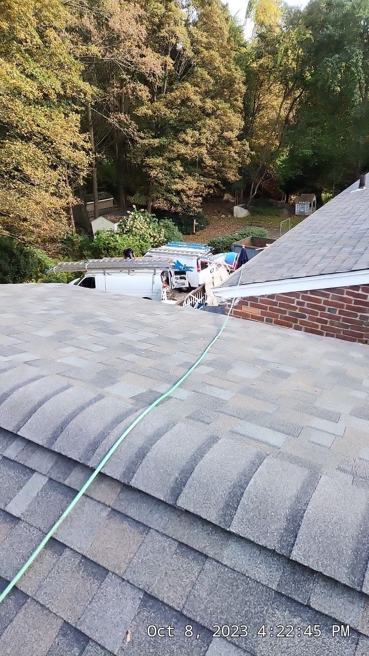 Residential Roofing Installation using Owens Corning TruDefinition Williamsburg gray by A Plus Exterior