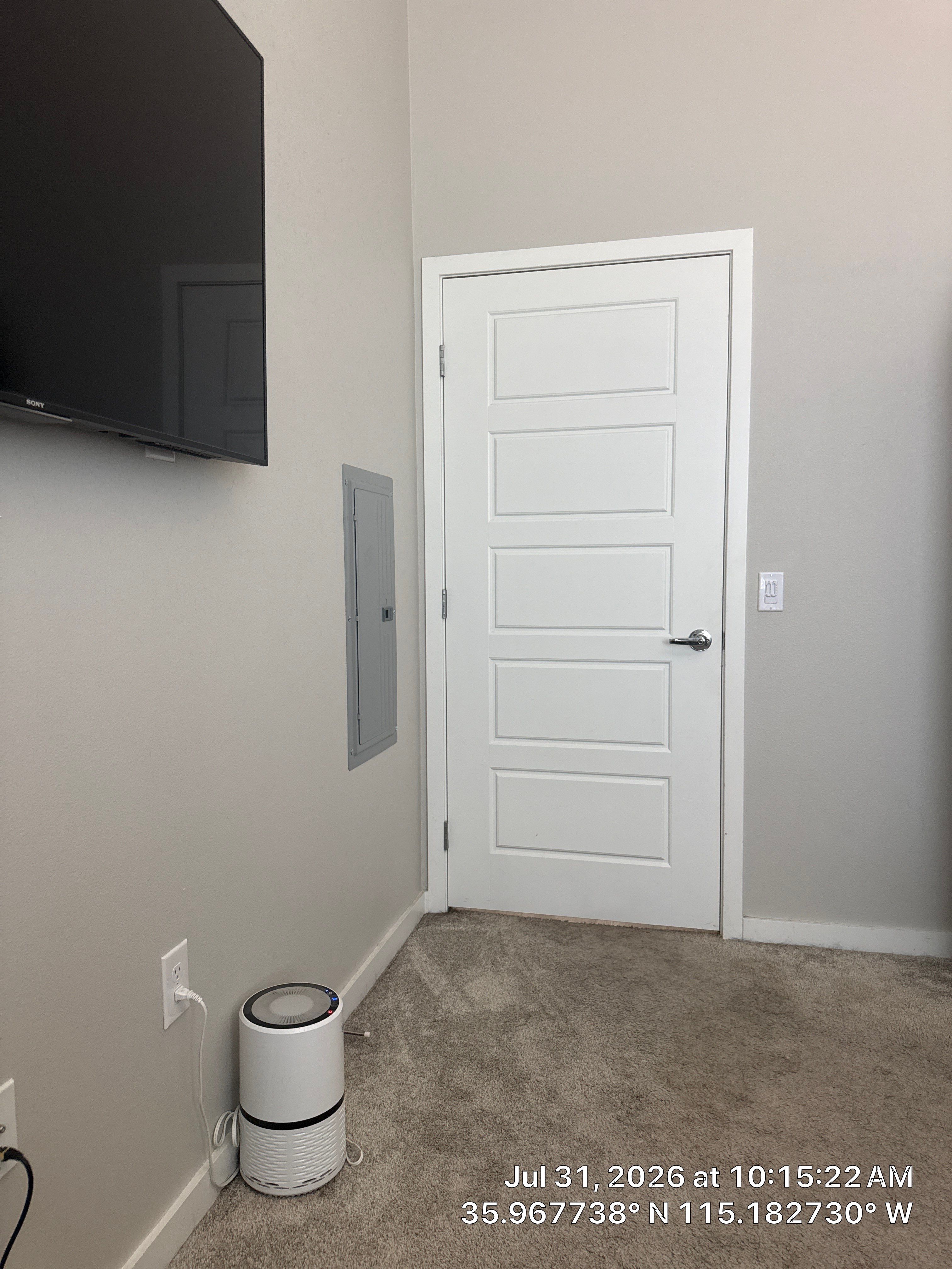 Interior Door Installation and Television Mounting in Las Vegas by CompanyCam Sales Demo