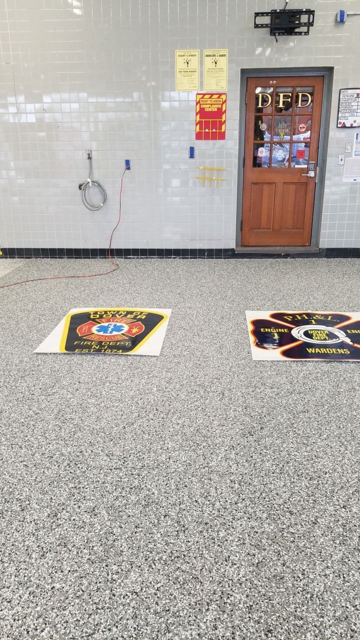 Dover Firehouse with their new Smoke Floor! by Spectrum Painting, LLC