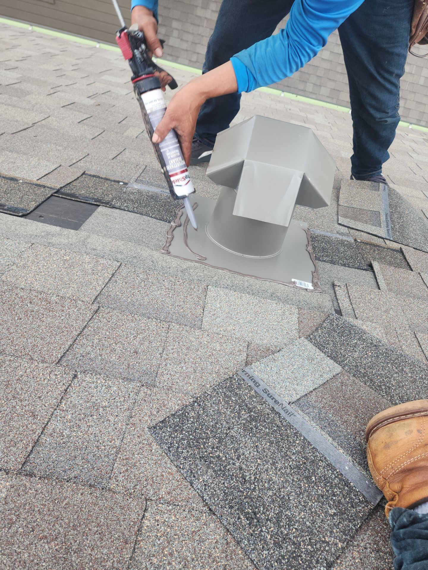 Hail Damage using Owen's Corning Duration (Lifetime) Shingles by Roof Repair Company