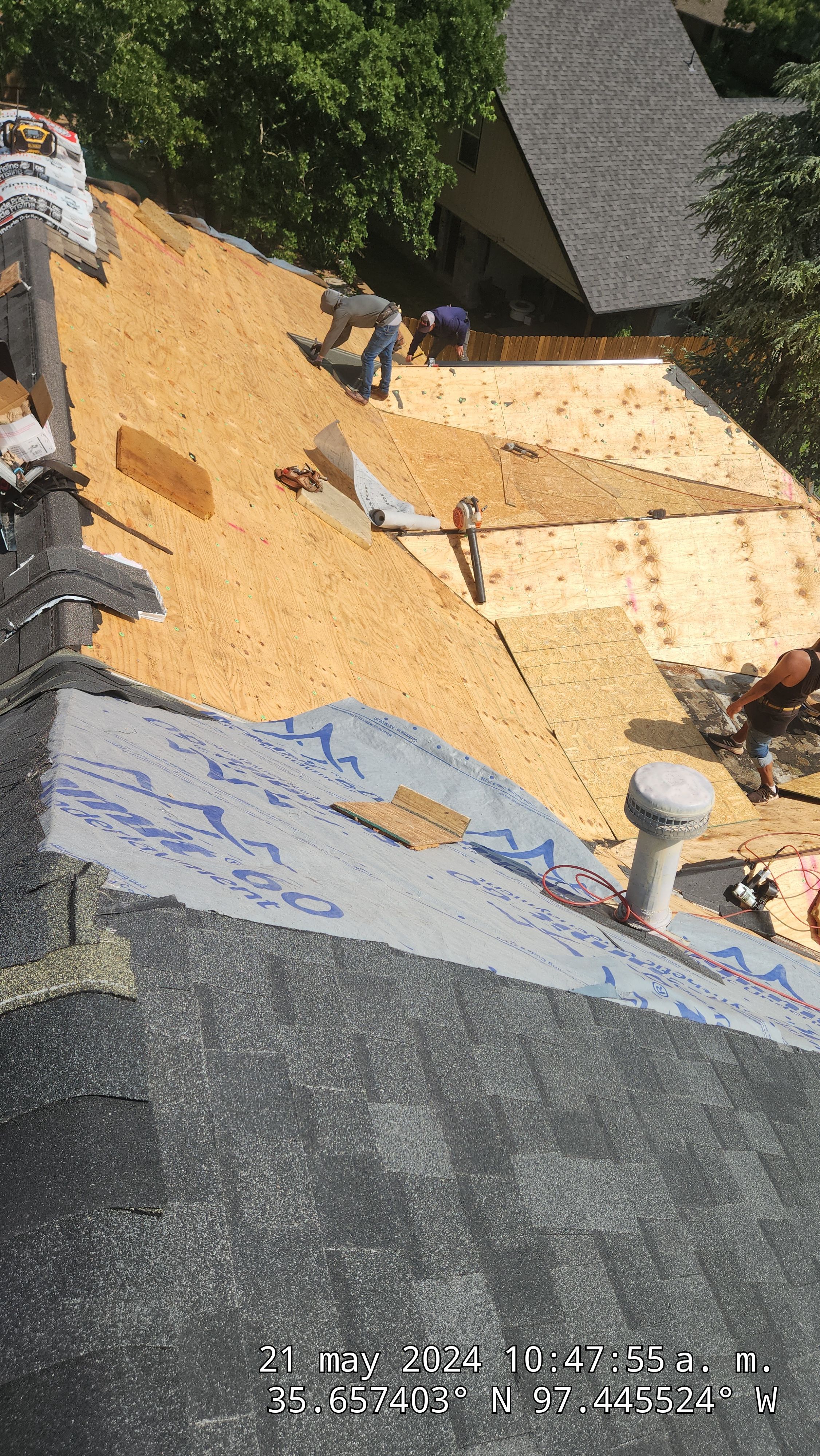 Residential Roofing Installation using Atlas by Castillo Roofing