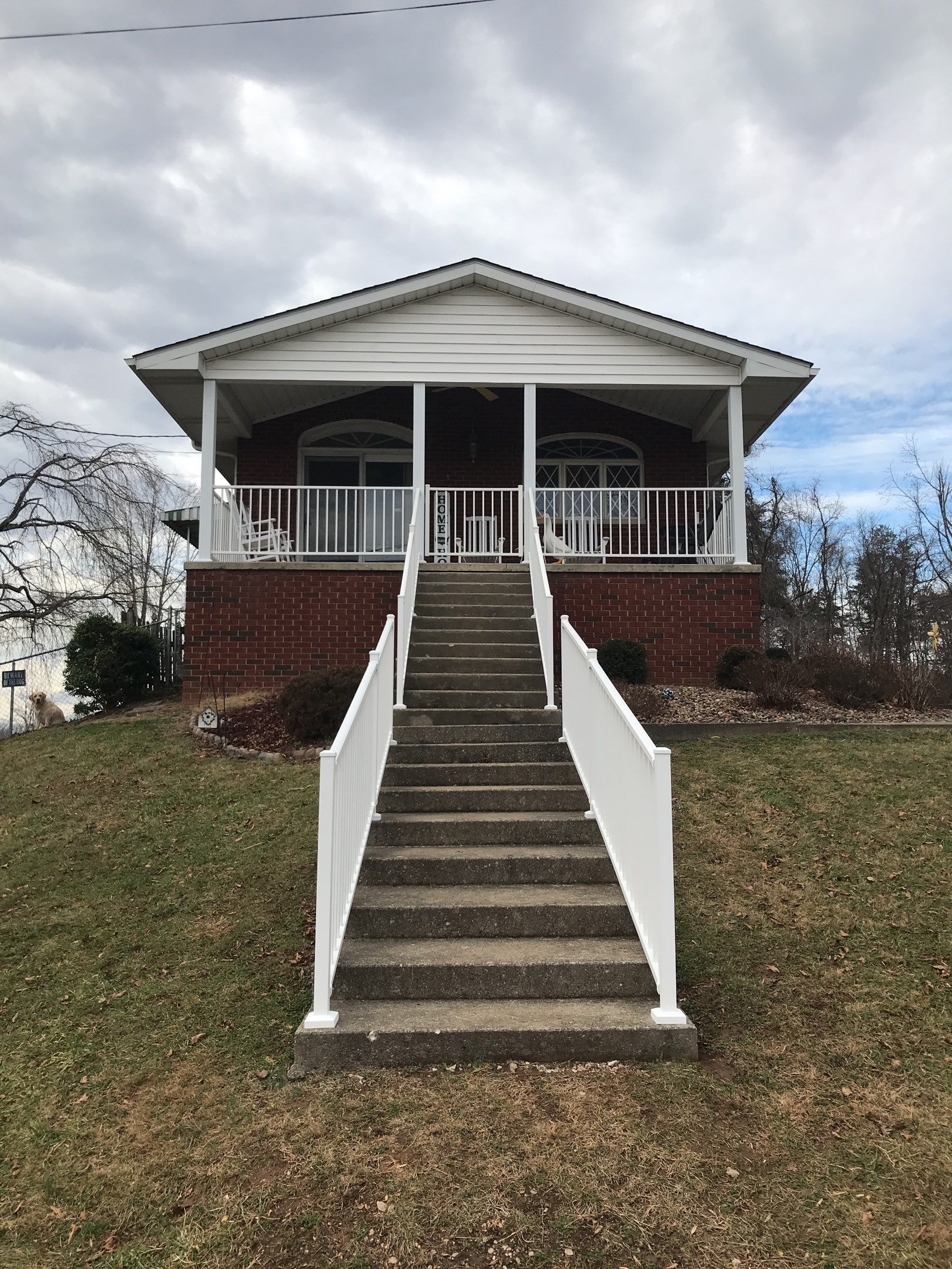 Porch Update using Westbury Aluminum Railing by Secure Construction Company Inc