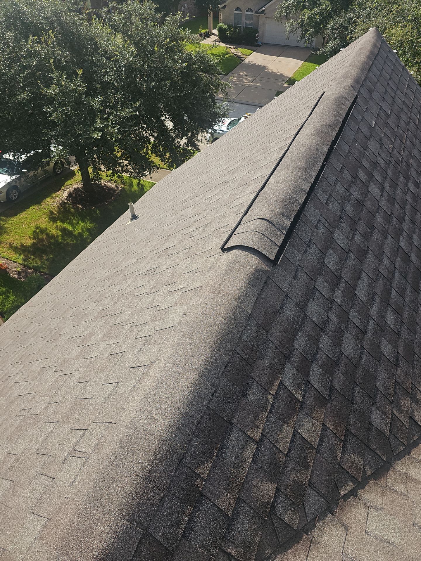 Hail Damage using Owen's Corning Duration (Lifetime) Shingles by Roof Repair Company