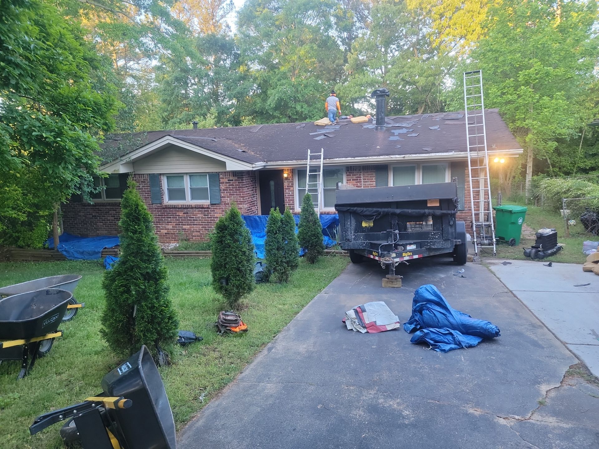Residential Roofing Installation using Owens Corning by Inspector Roofing and Restoration