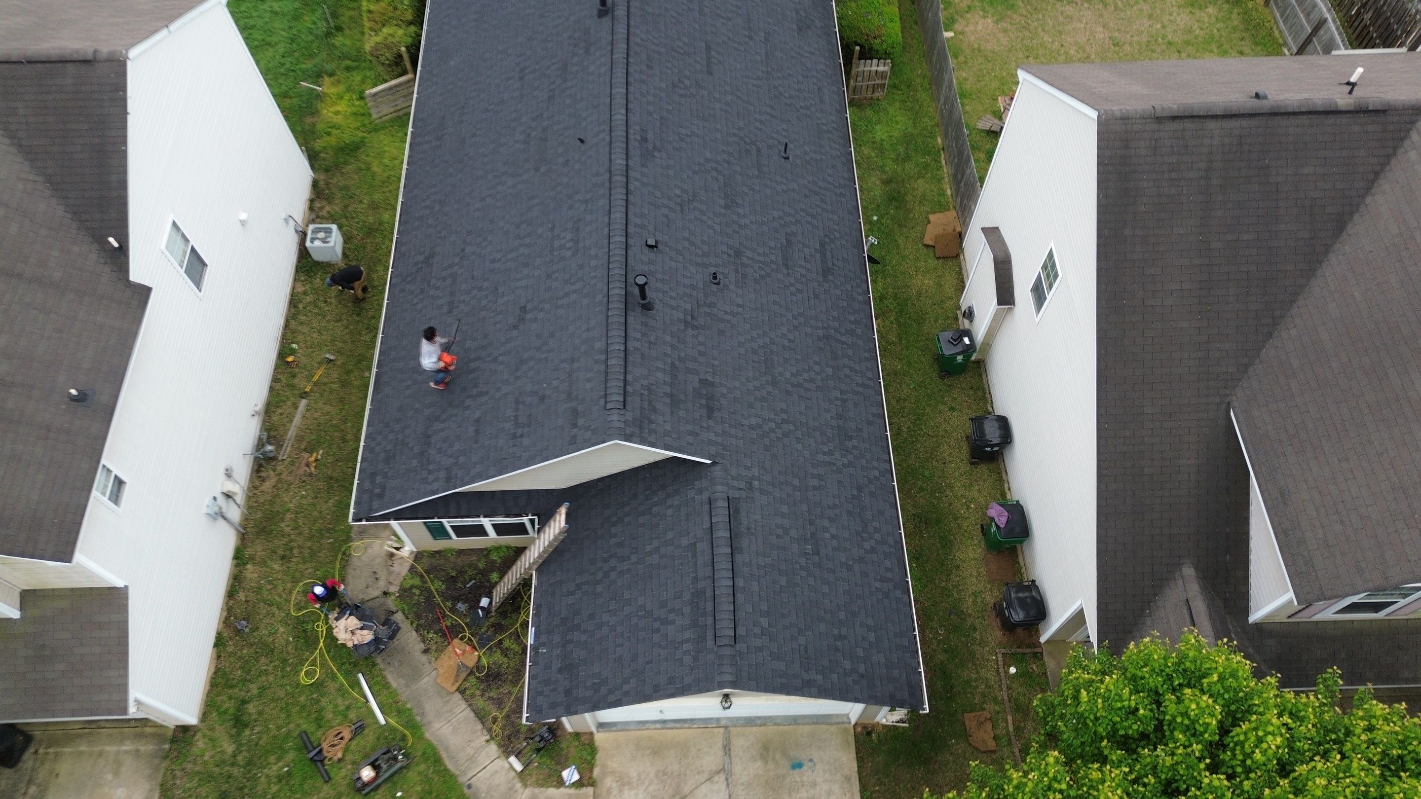 Roof replacement and interior repair by hail and wind damage by Just Brilliant Restoration JBR