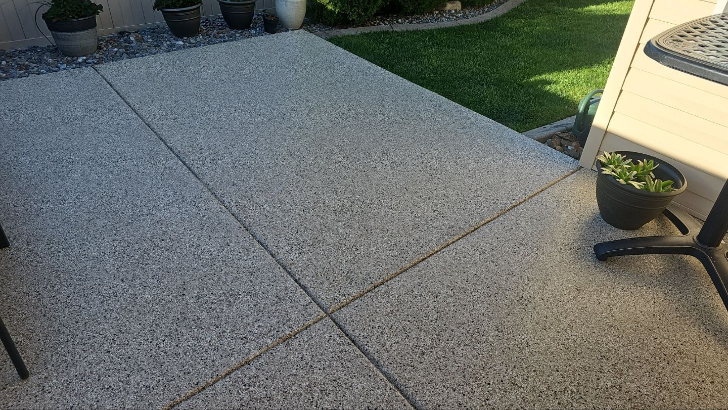 Patio Transformation using Driftwood by Croc Coatings, LLC