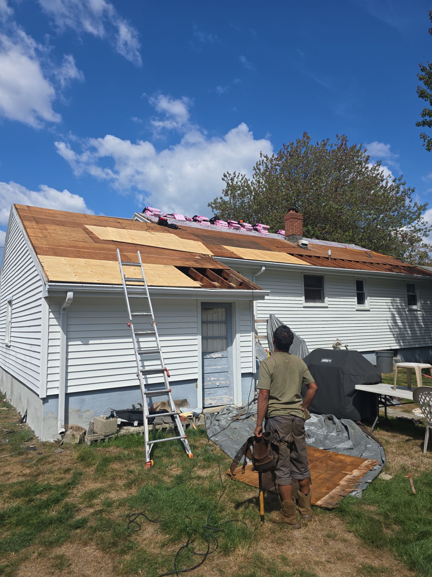 Residential Roofing Installation using Owens Corning TruDefinition Duration Sierra Gray by A Plus Exterior