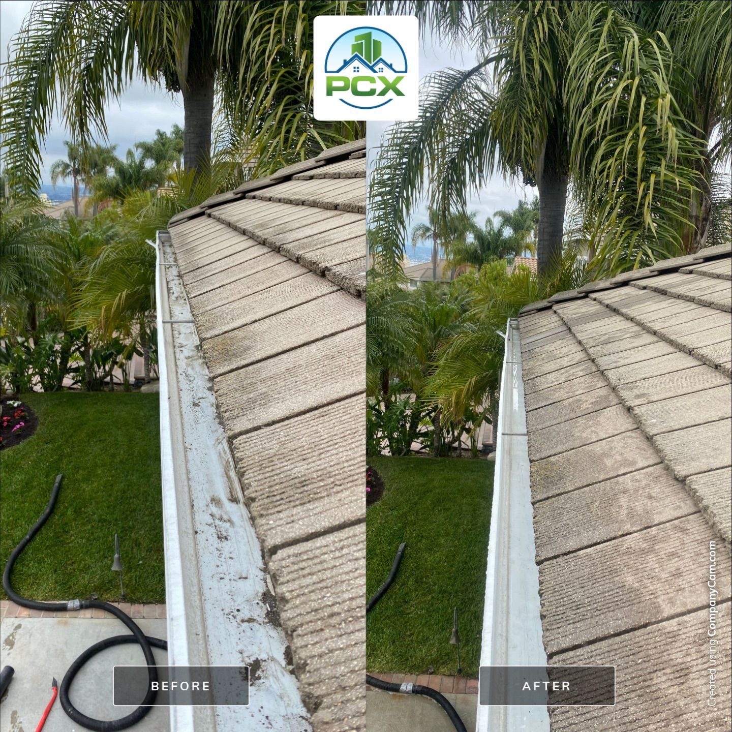Gutter flush and window cleaning by Property Cleaning Experts, LLC