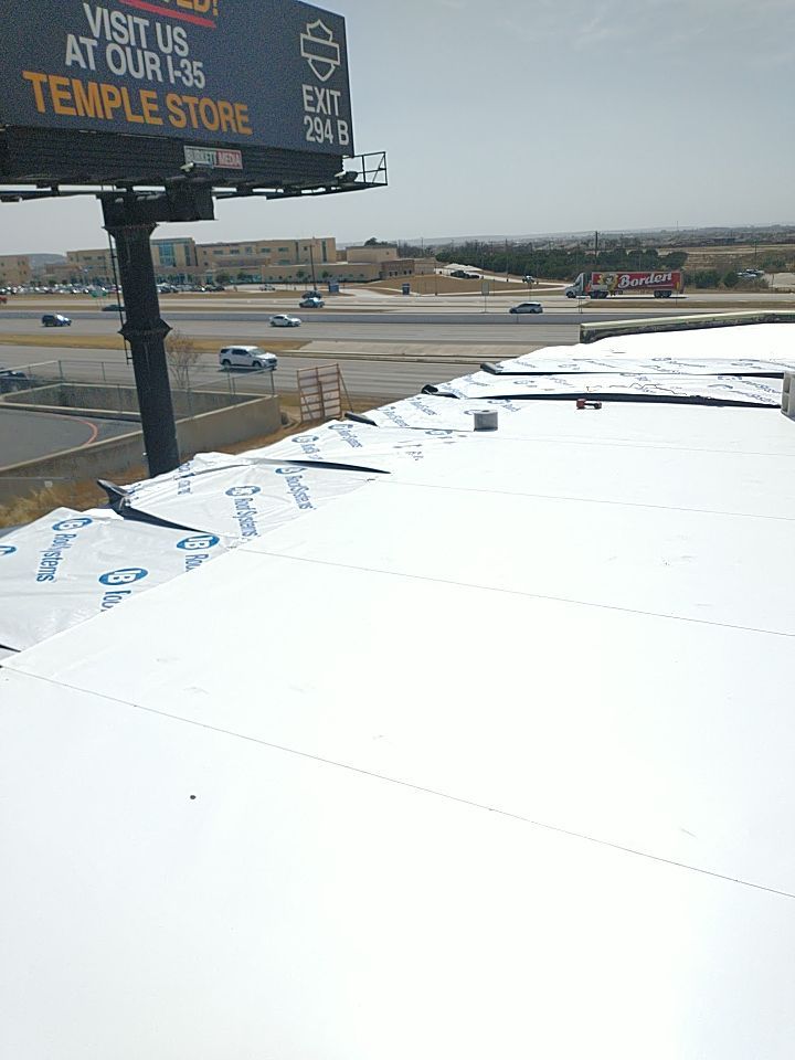 Bio-Life Commercial Roof Replacement using IB Systems PVC by Roof Experts