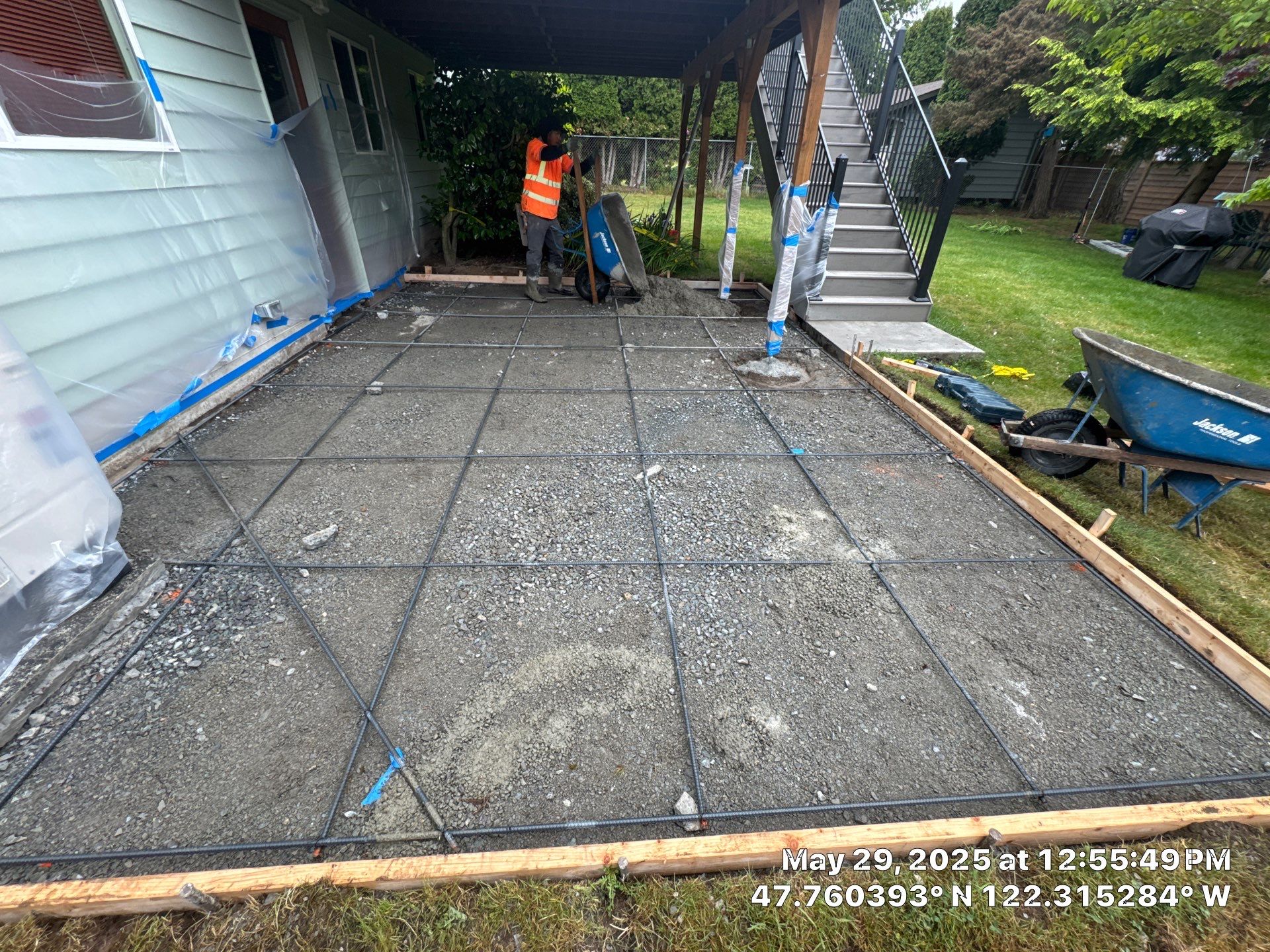 Concrete Patio & Driveway Renovation with Retaining Wall | Seattle  by Jireh Asphalt & Concrete Inc 