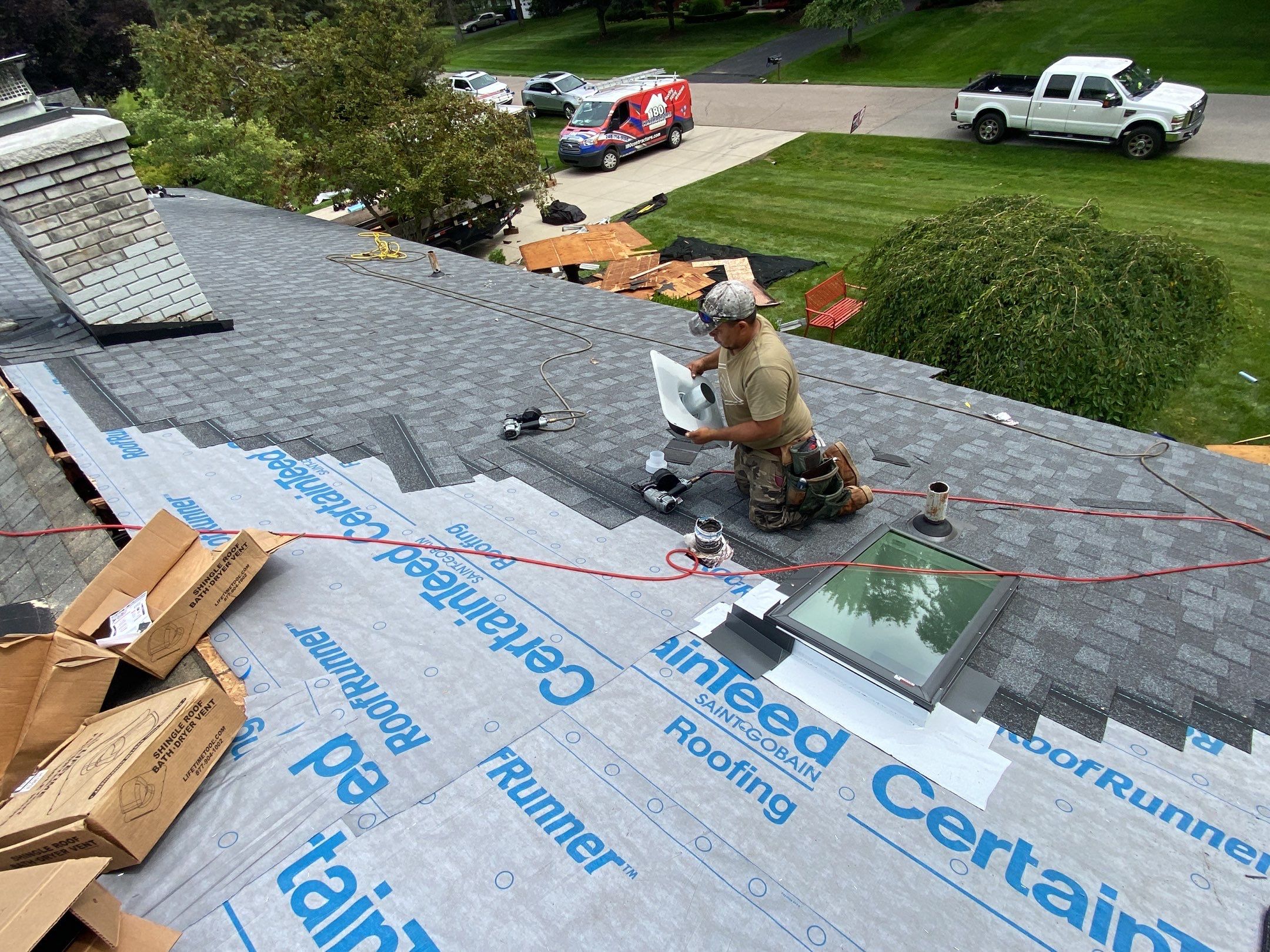 Roof Replacement using CertainTeed Landmark by 180 Contractors
