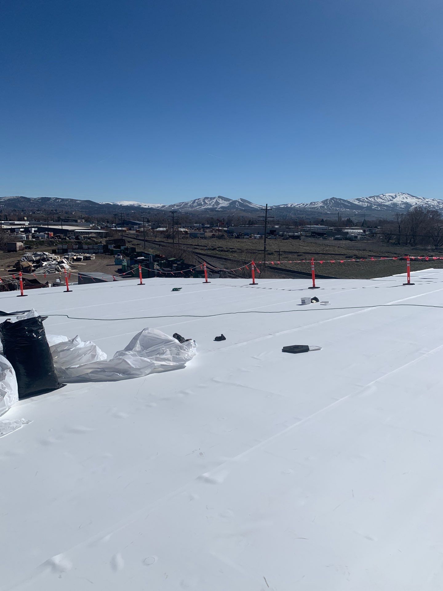Commercial Roofing Installation using GAF TPO by All County Roofing Inc.