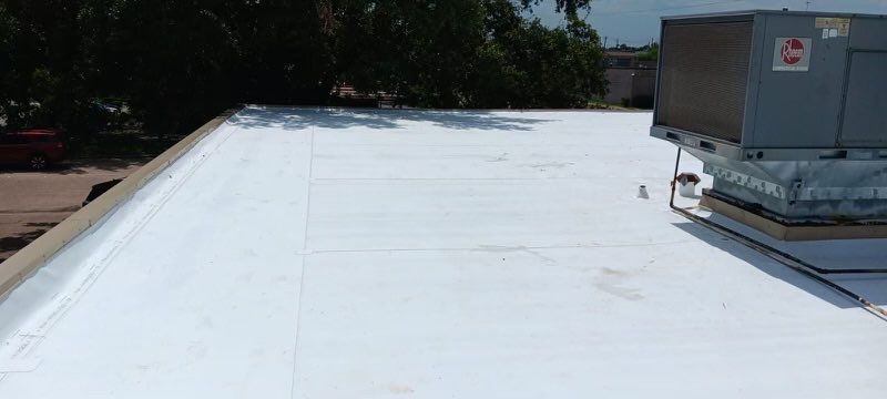 Commercial Roofing Installation using TPO by Core Four Roofing