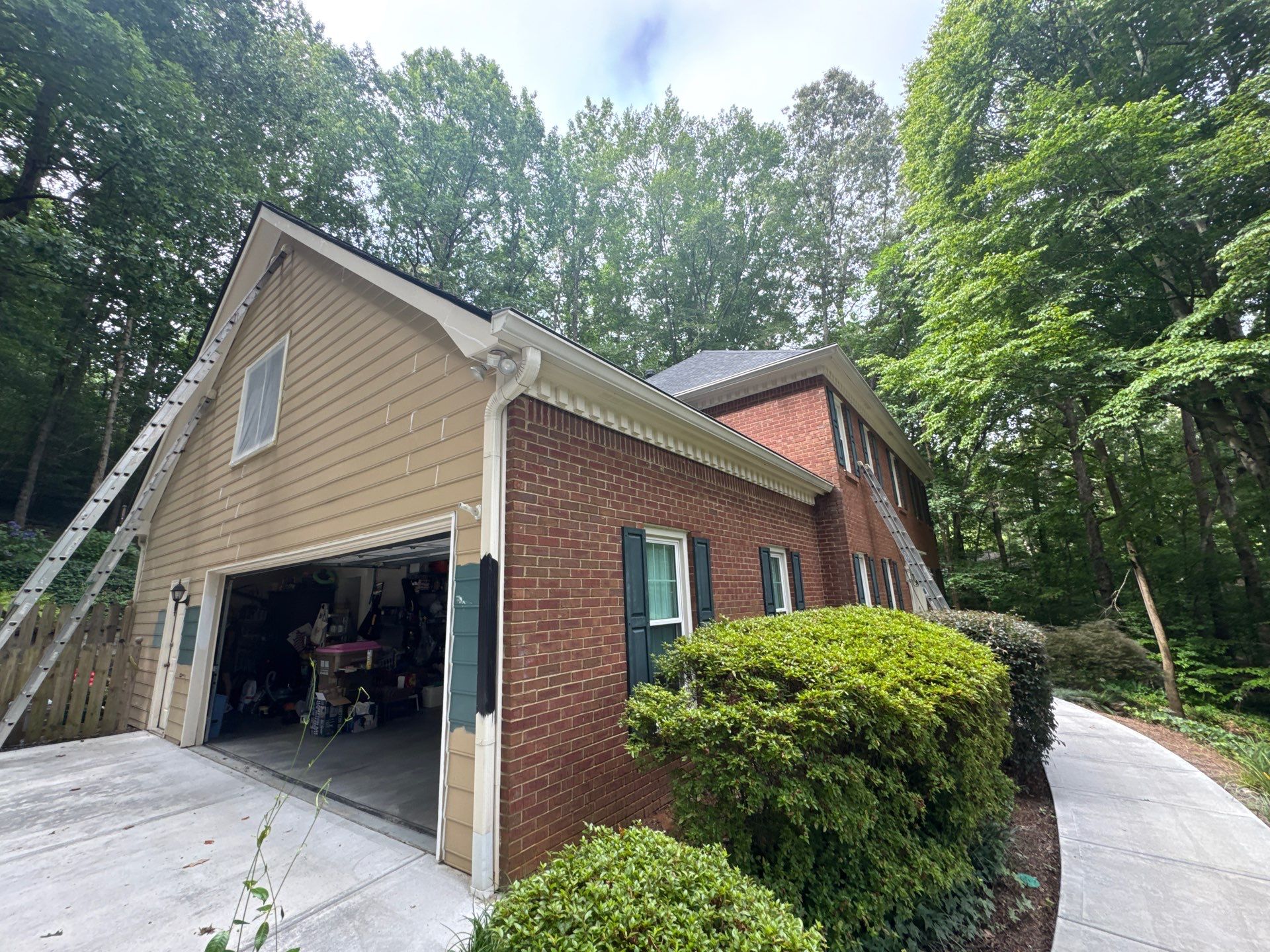 Two-Story Exterior Repainting and Color Transformation in Marietta by Swift Home Renovations
